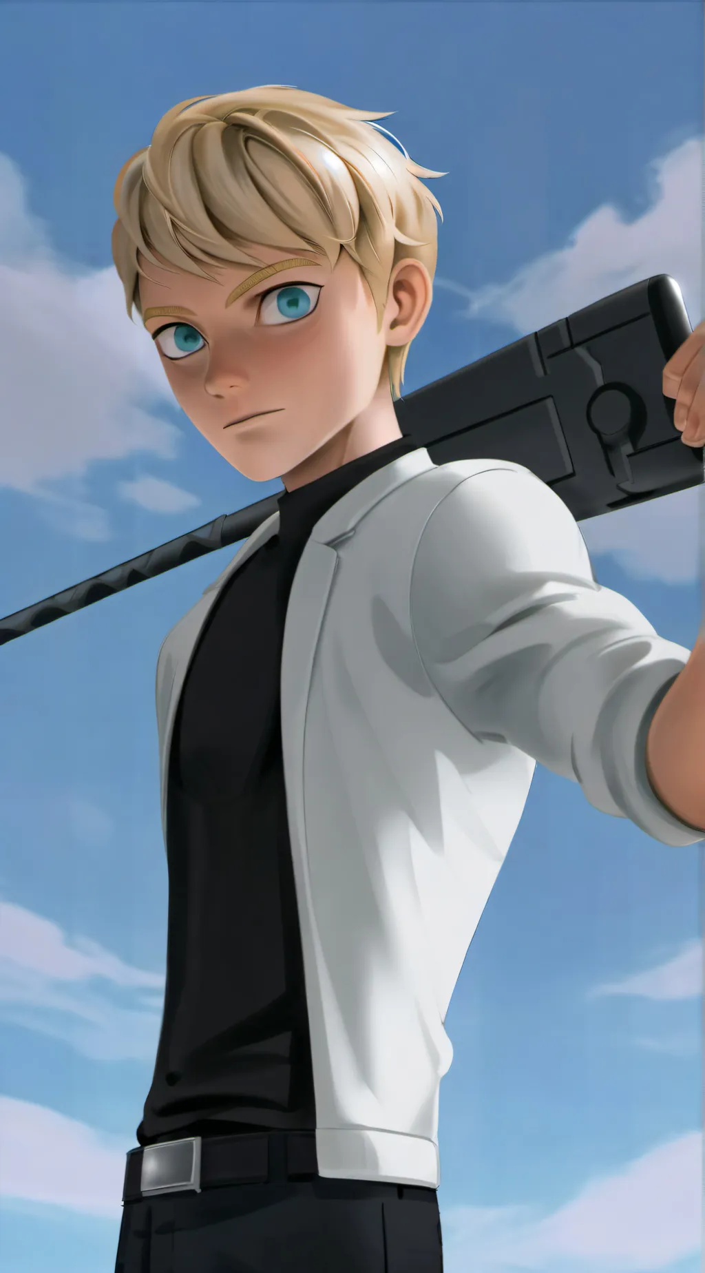 ai character: Felix X Marinette background