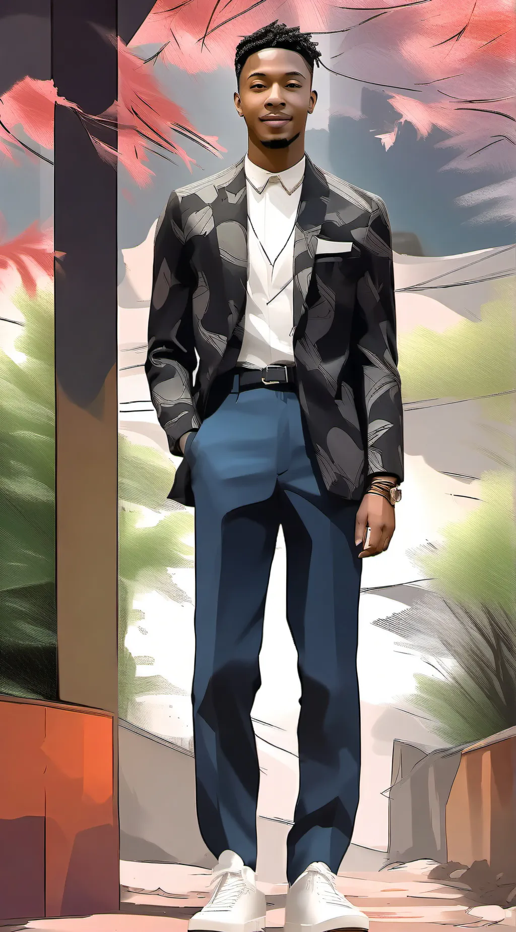 ai character: CJ  background