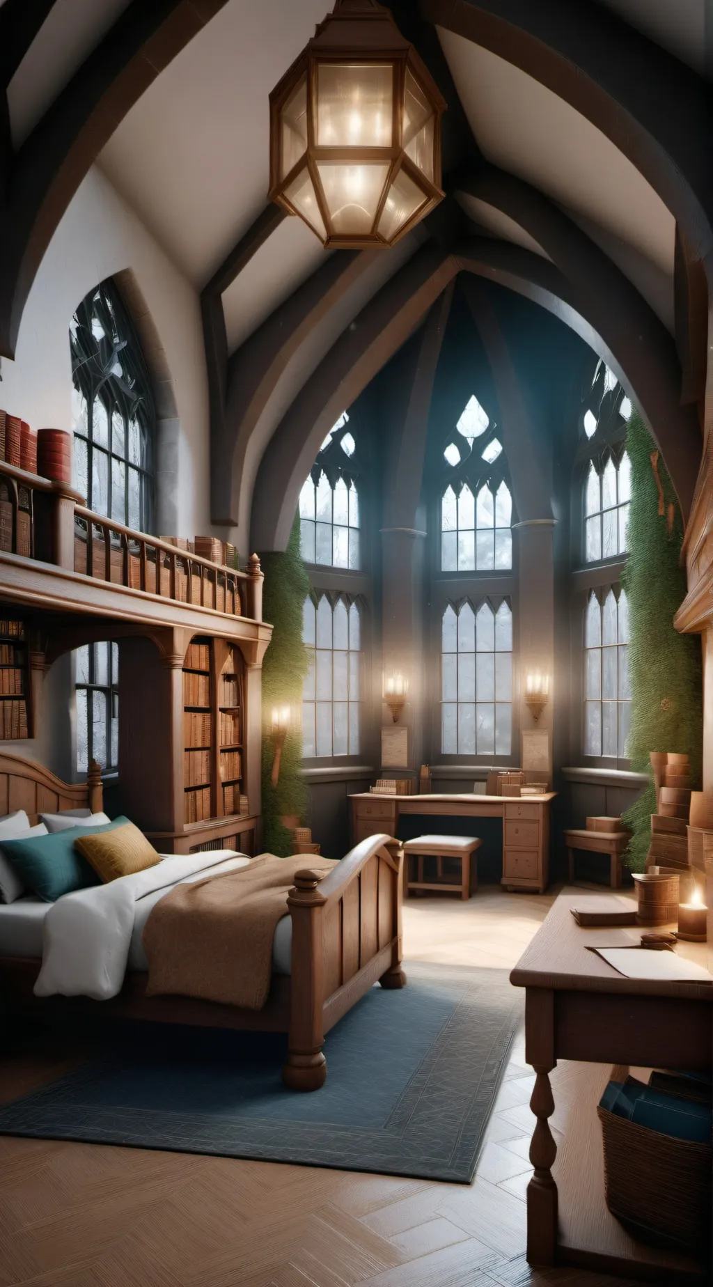ai character: Hogwarts  background