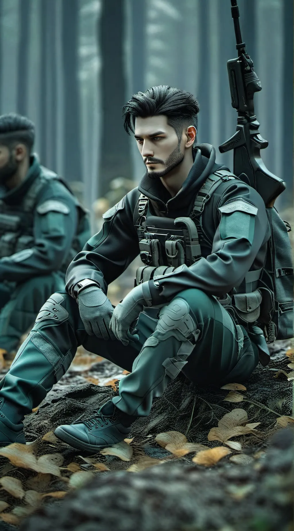 ai character: new life background