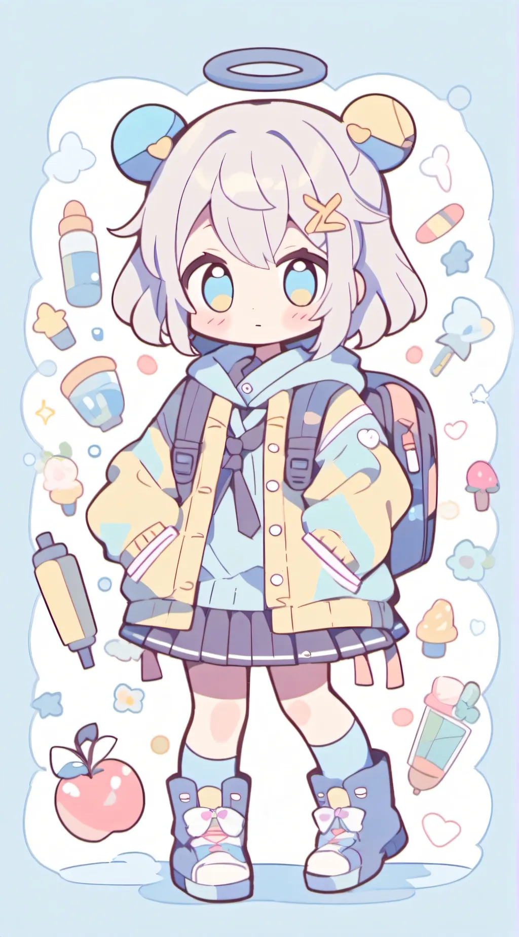 ai character: Fpe (beach) background