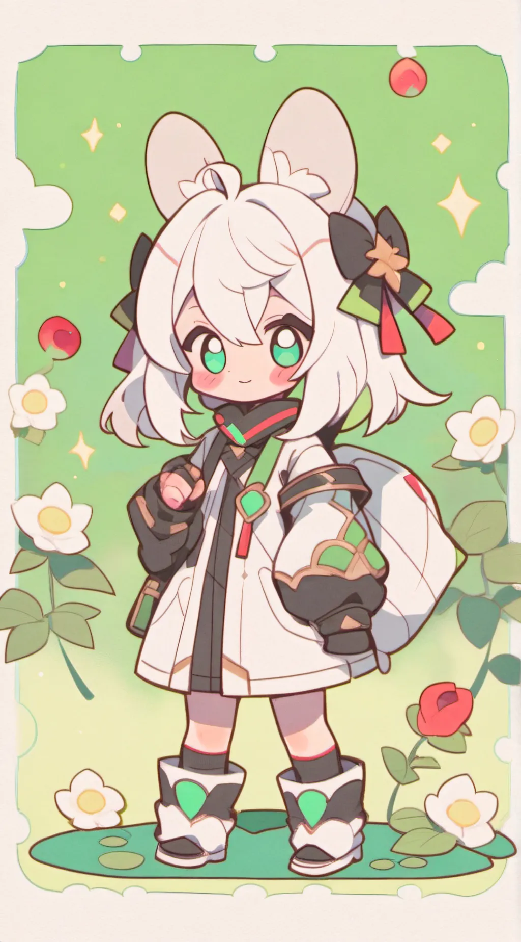 ai character: HH x tadc  background