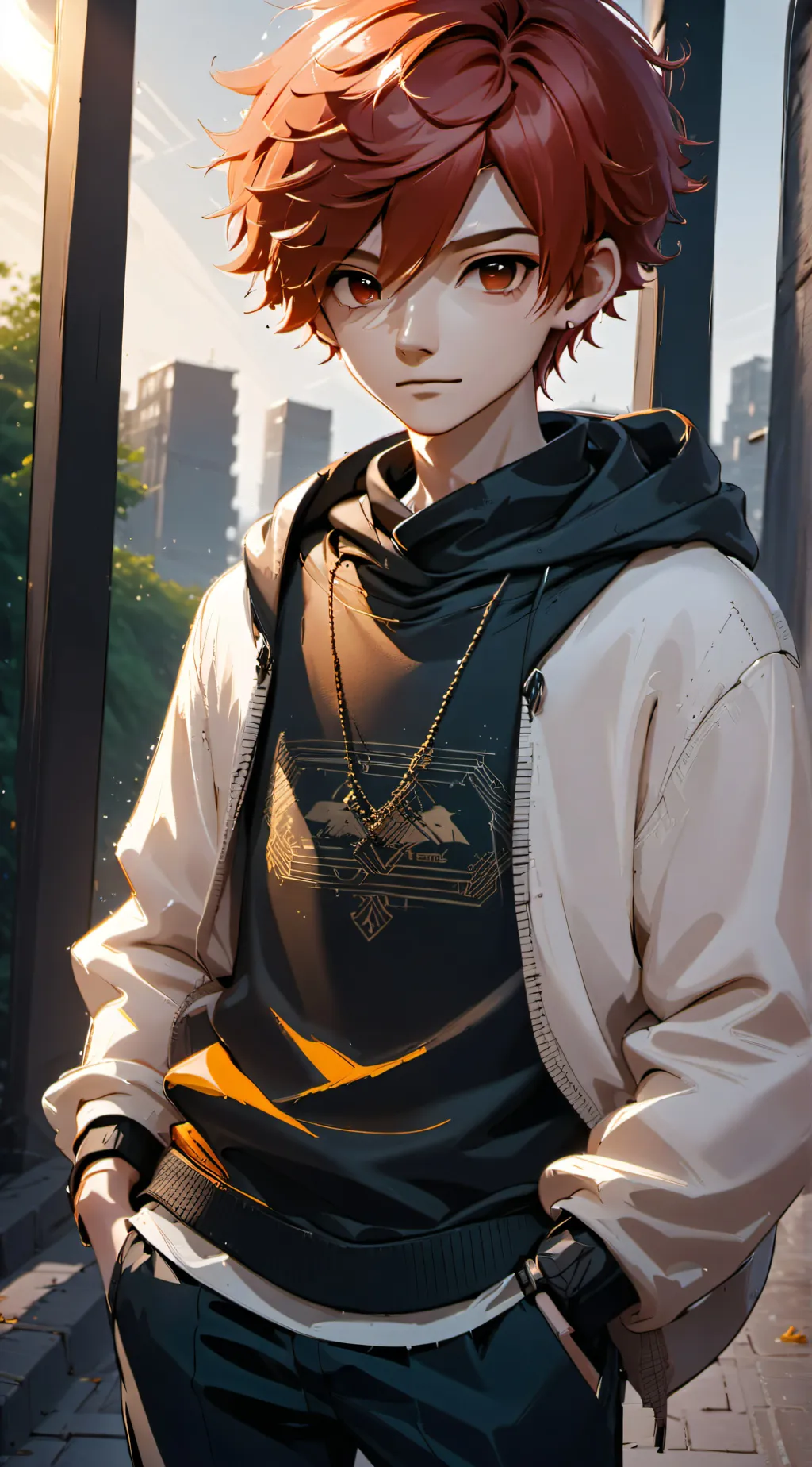 ai character: Clutterfunk background