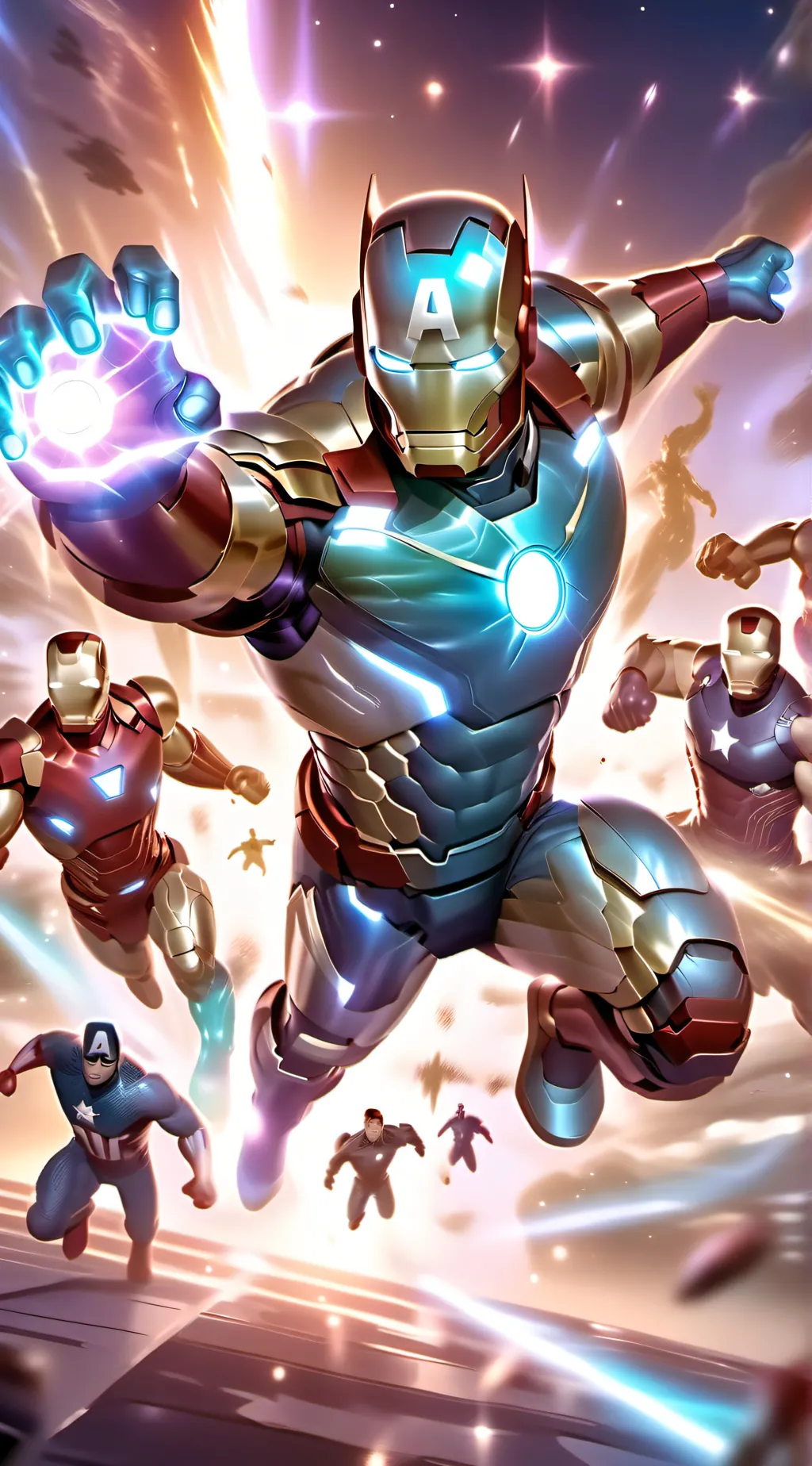 ai character: Avengers POV background