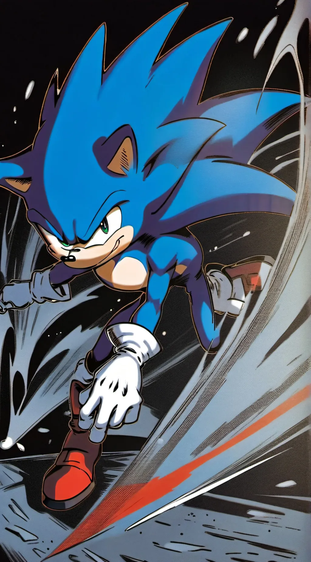 ai character: Sonic background