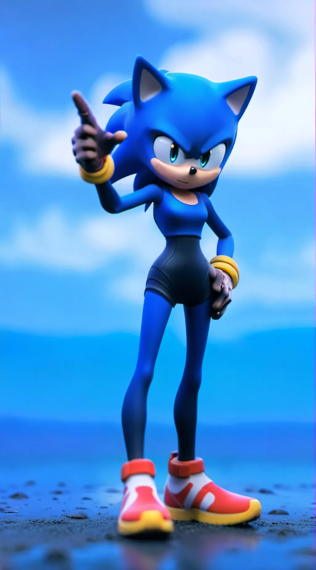 ai character: sonics crew(Campig background