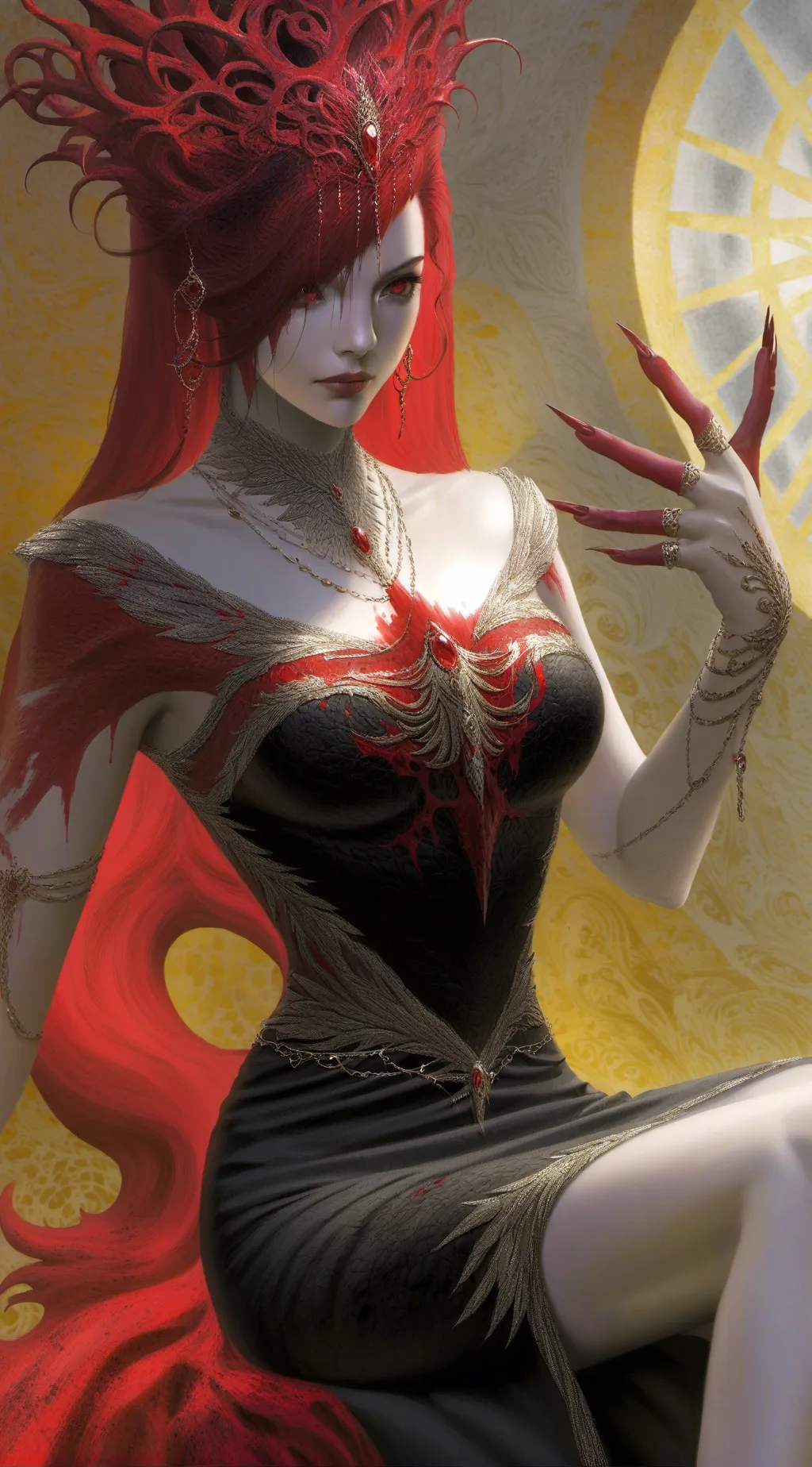 ai character: Sangrina  background