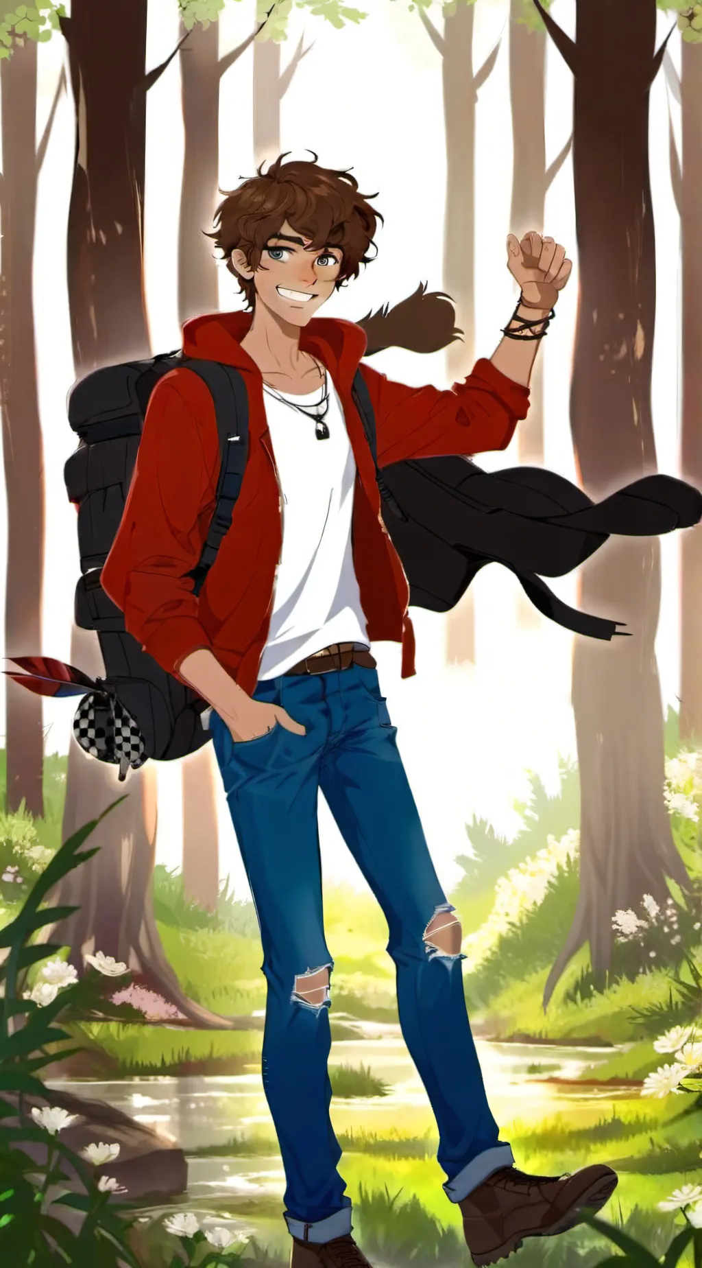 ai character: Lester Papadopoulo background