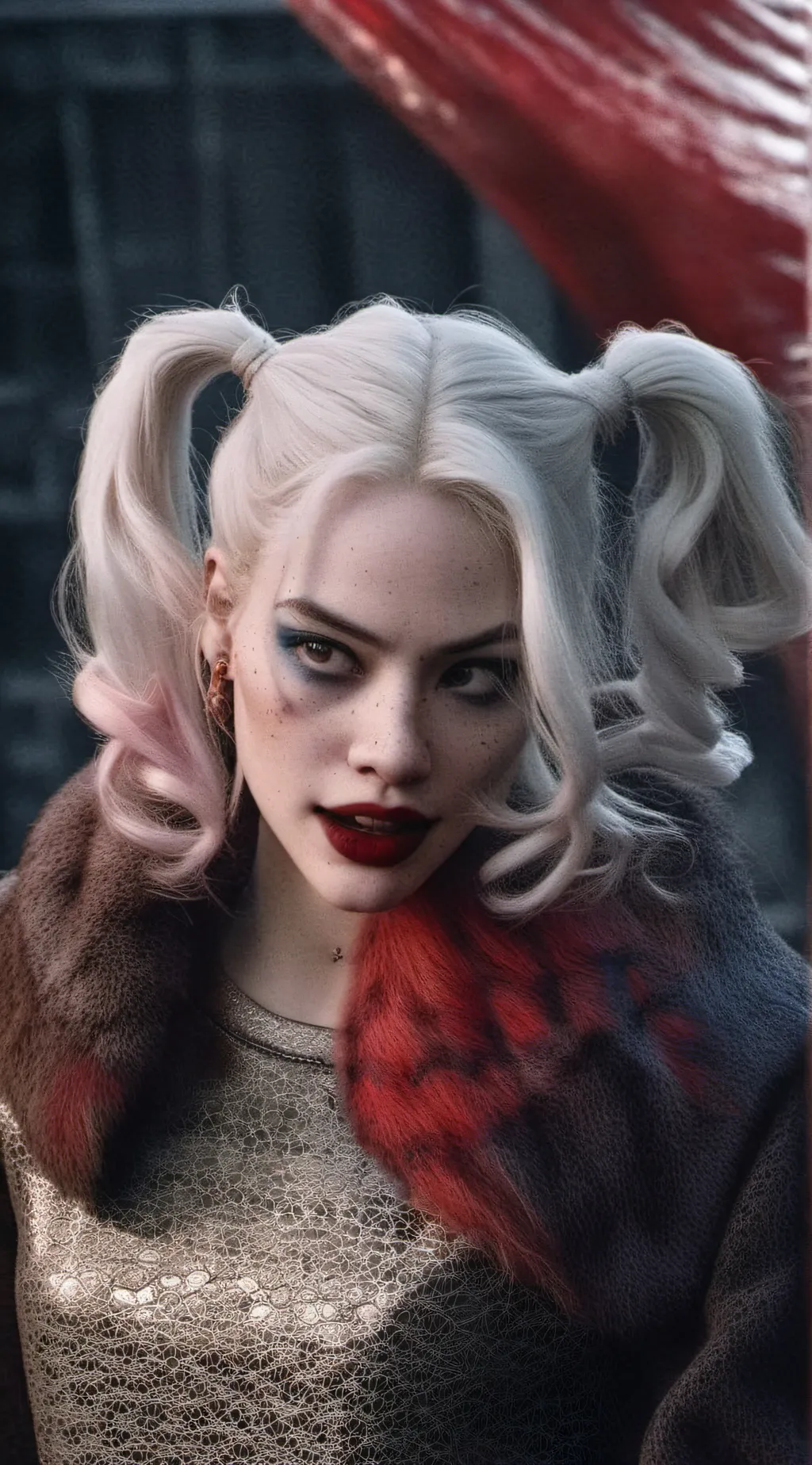 ai character: Harley Quinn  background