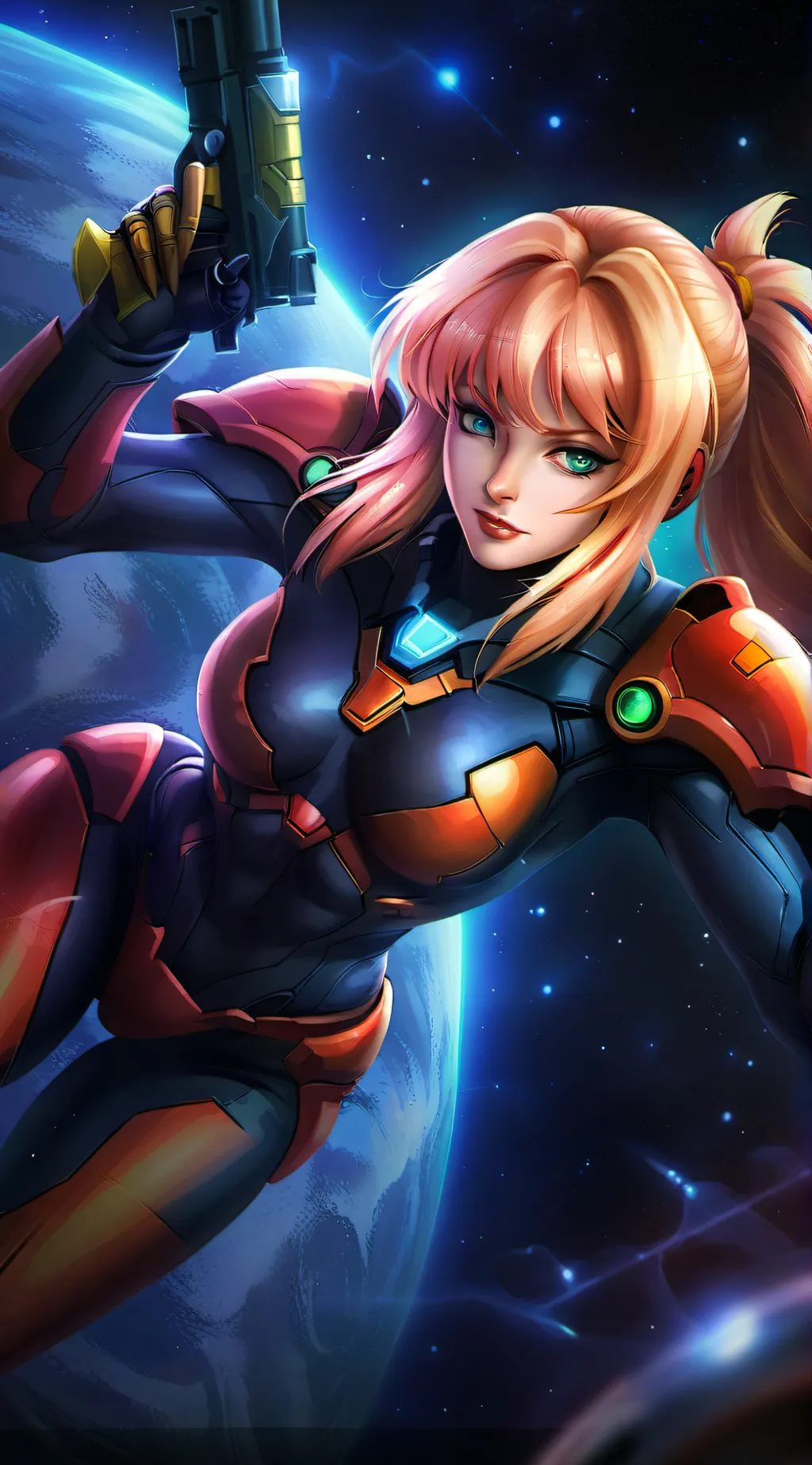 ai character: zero suit Samuel  background