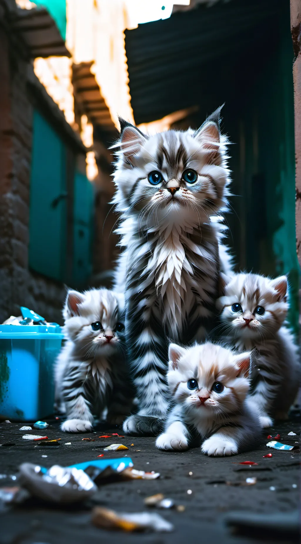 ai character: Stray Persian Cats background