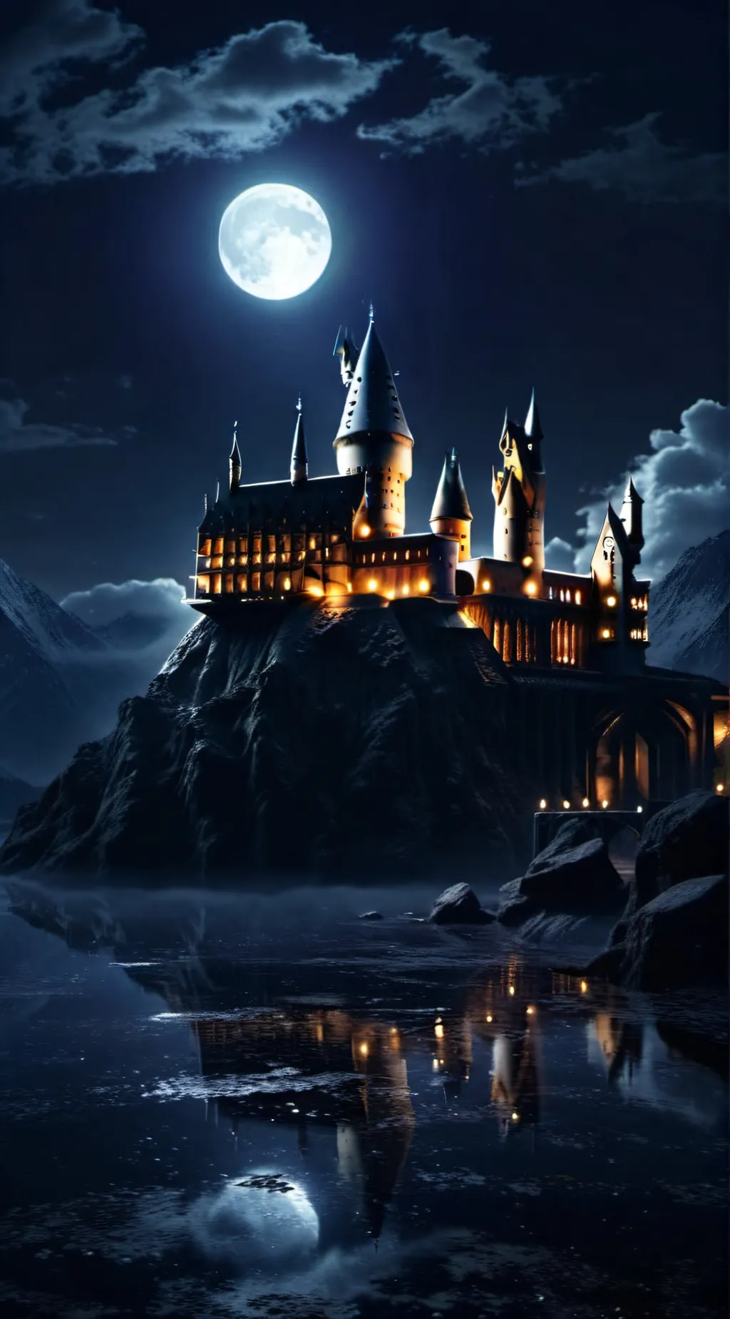 ai character: Hogwarts  background