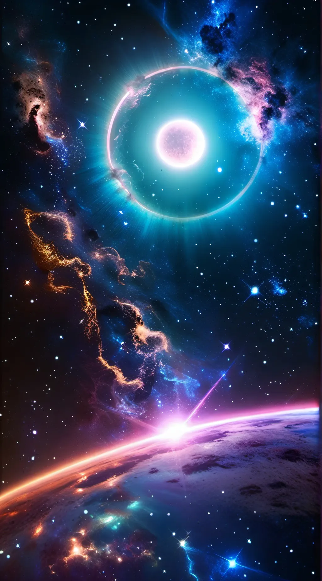 ai character: Og moon return  background