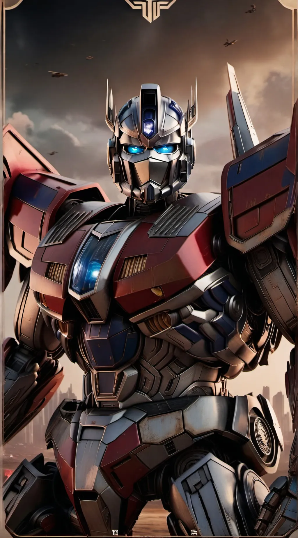 ai character: Optimus prime background