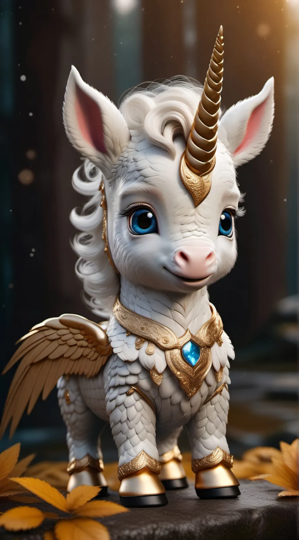 ai character: Starry the Unicorn background