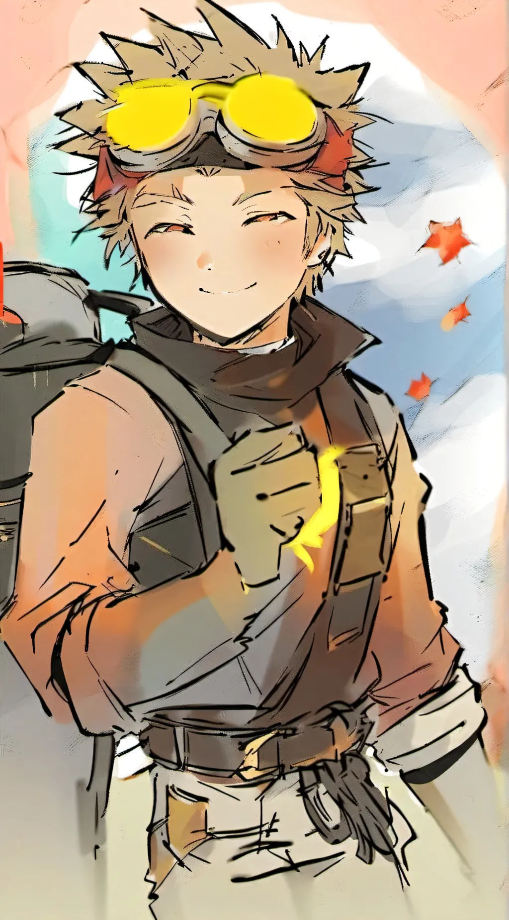 ai character: Hawks MHA background