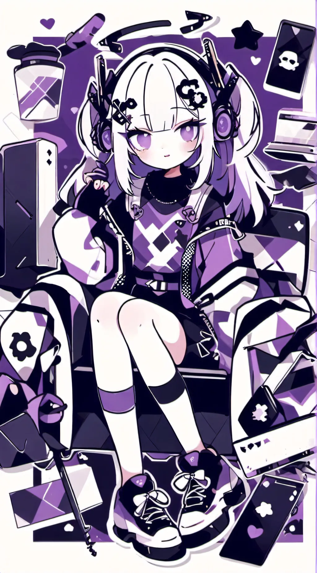 ai character: amethyst  background