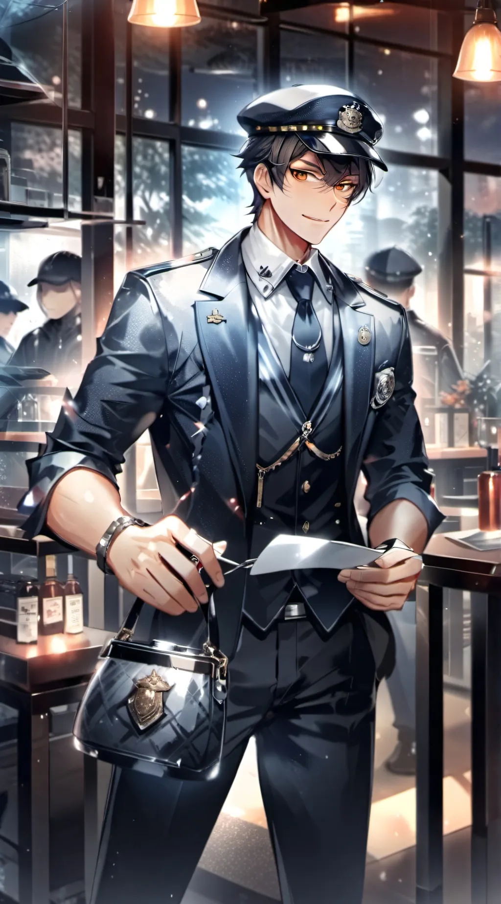 ai character: Levi Martin  background