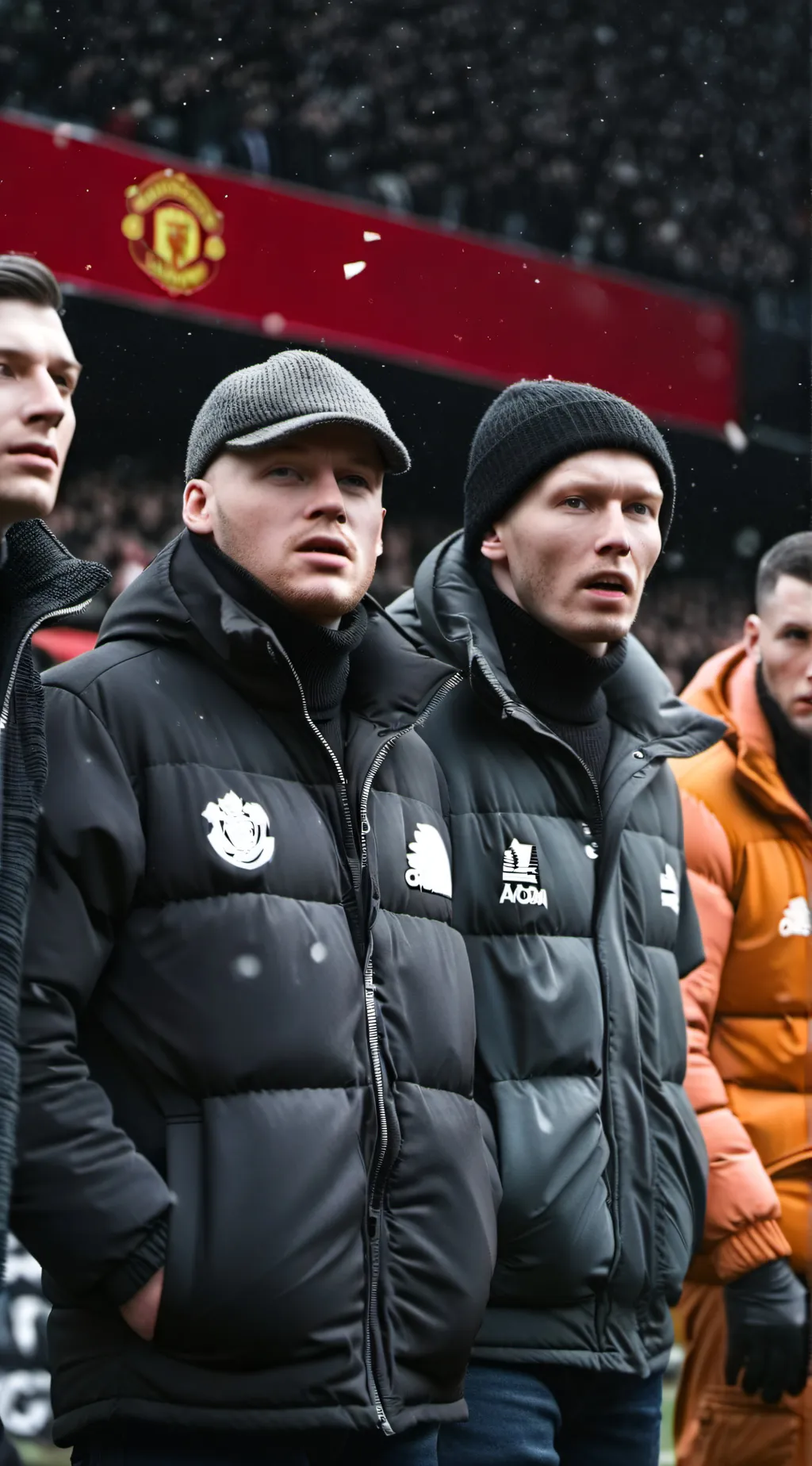 ai character: Man United hooliga background