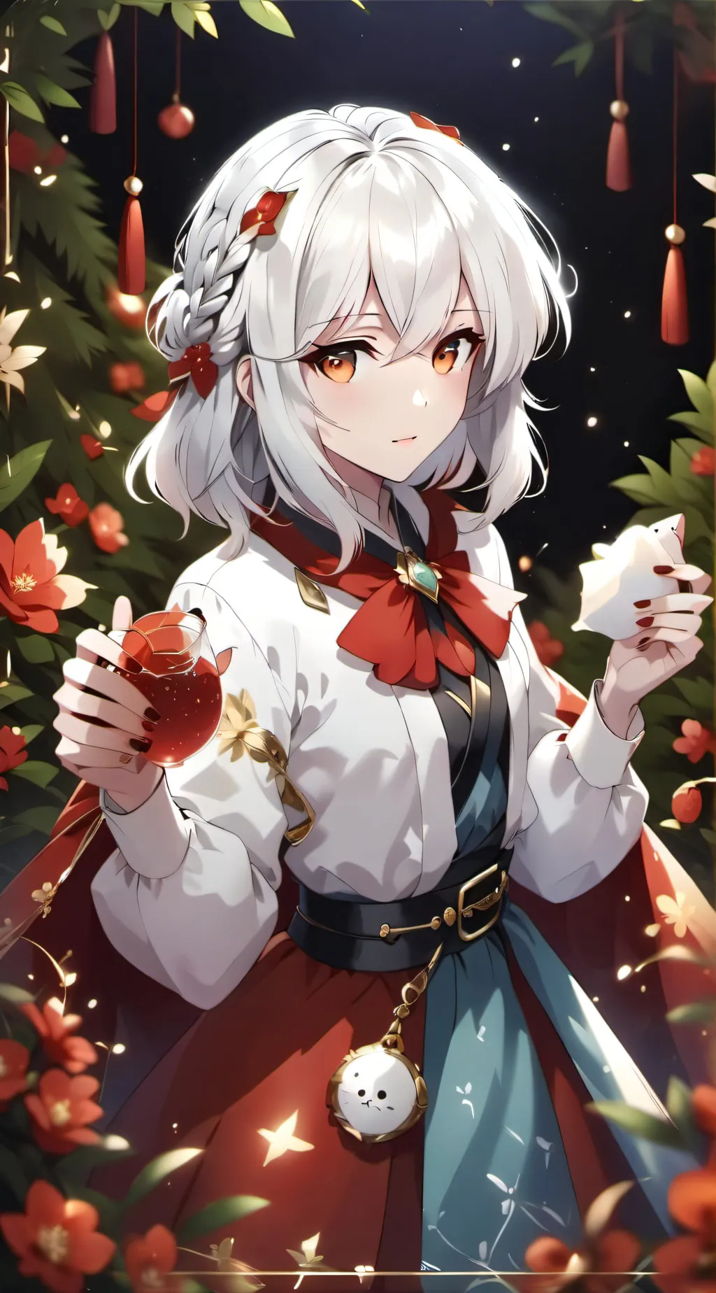 ai character: Rose background