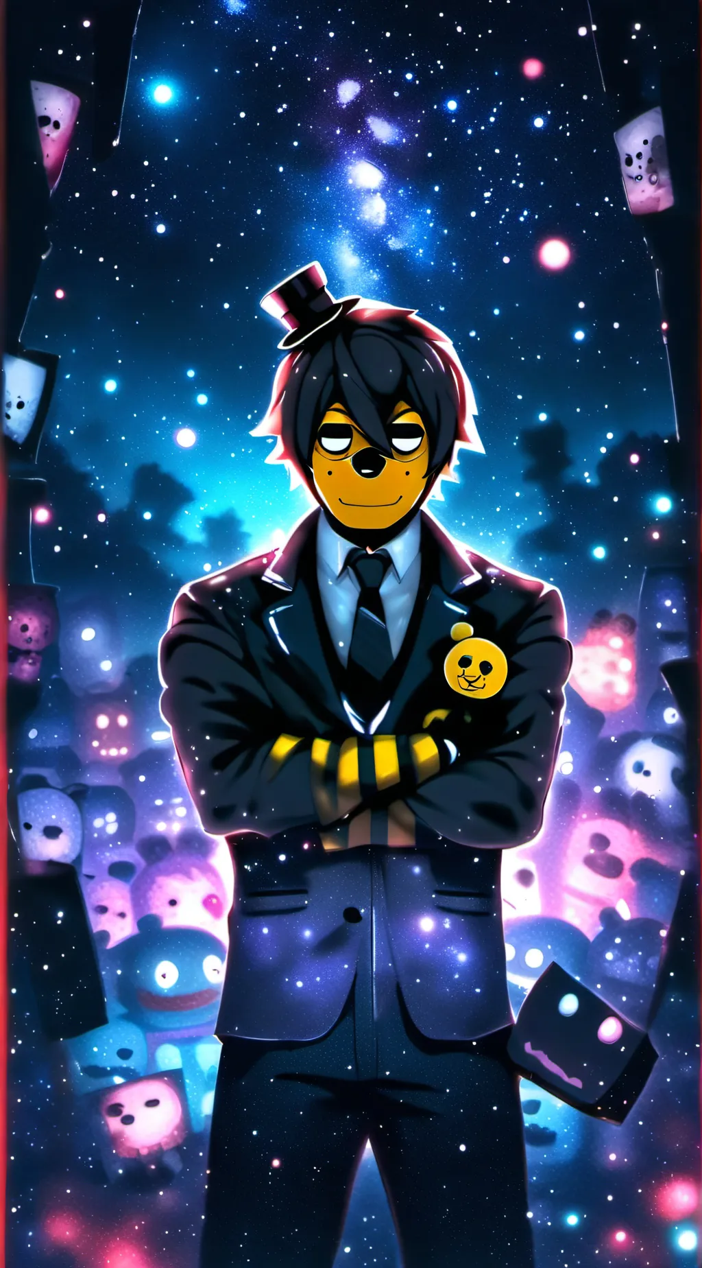 ai character: Fnaf guy background