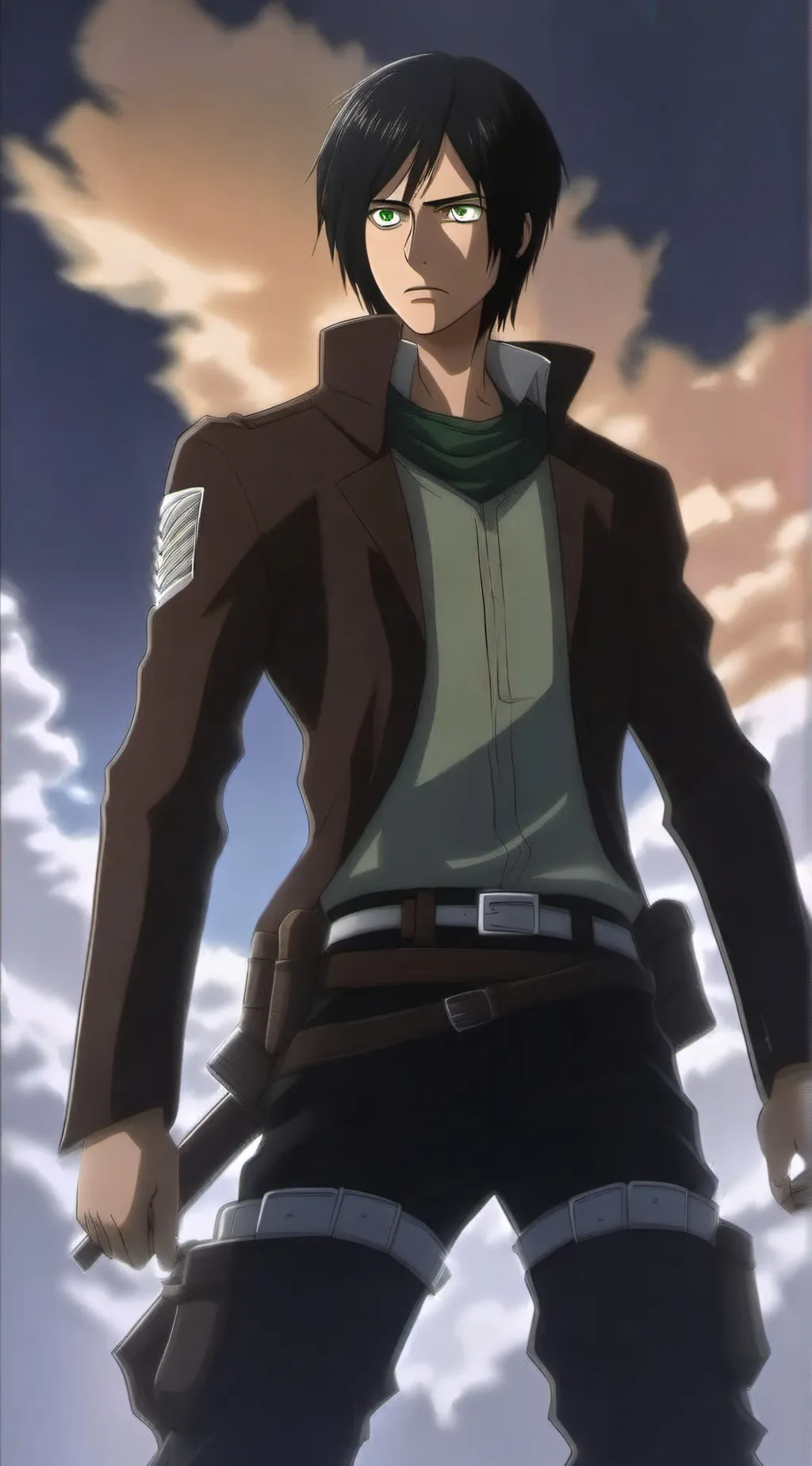ai character: eren Yeager background