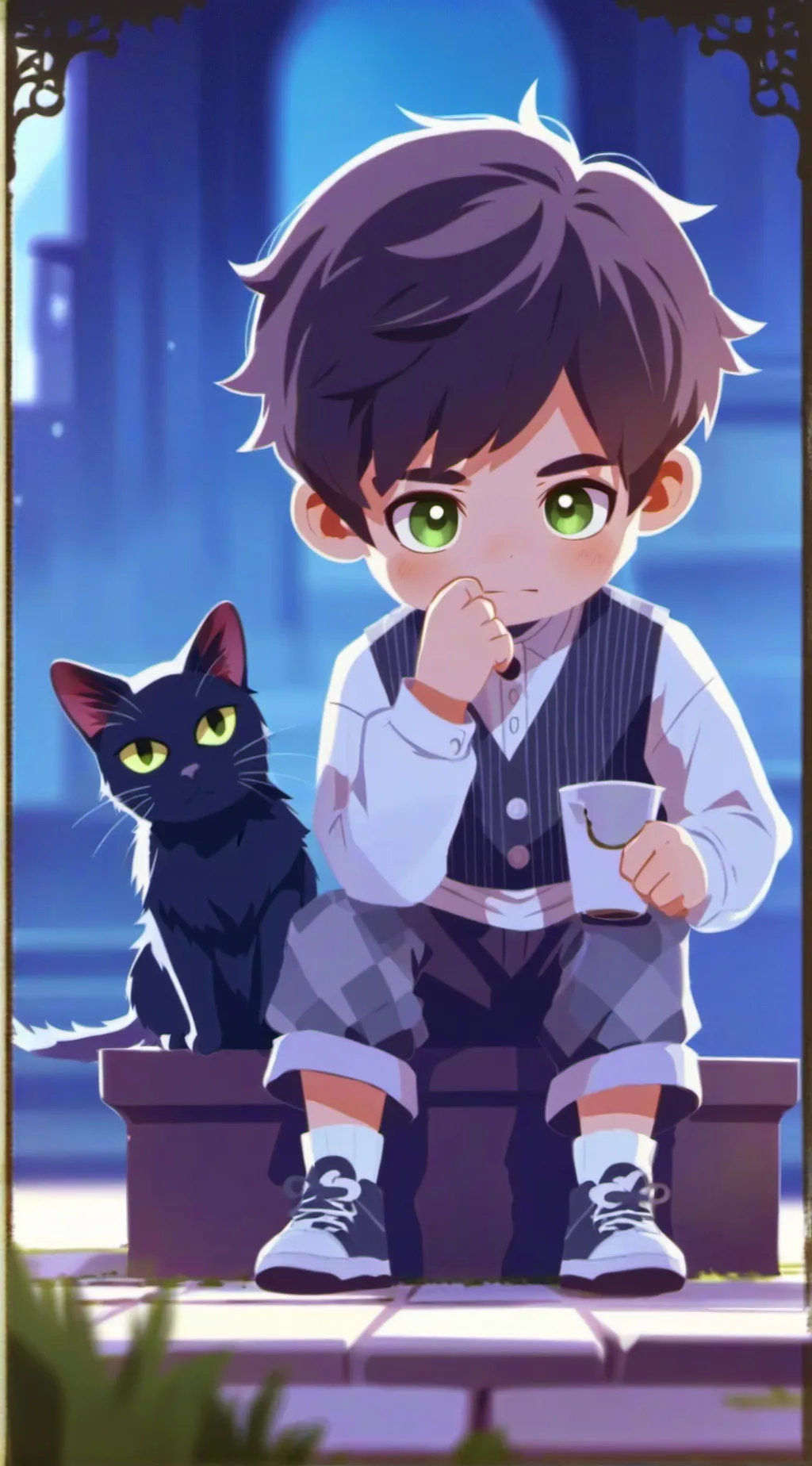 ai character: Alfalfa background