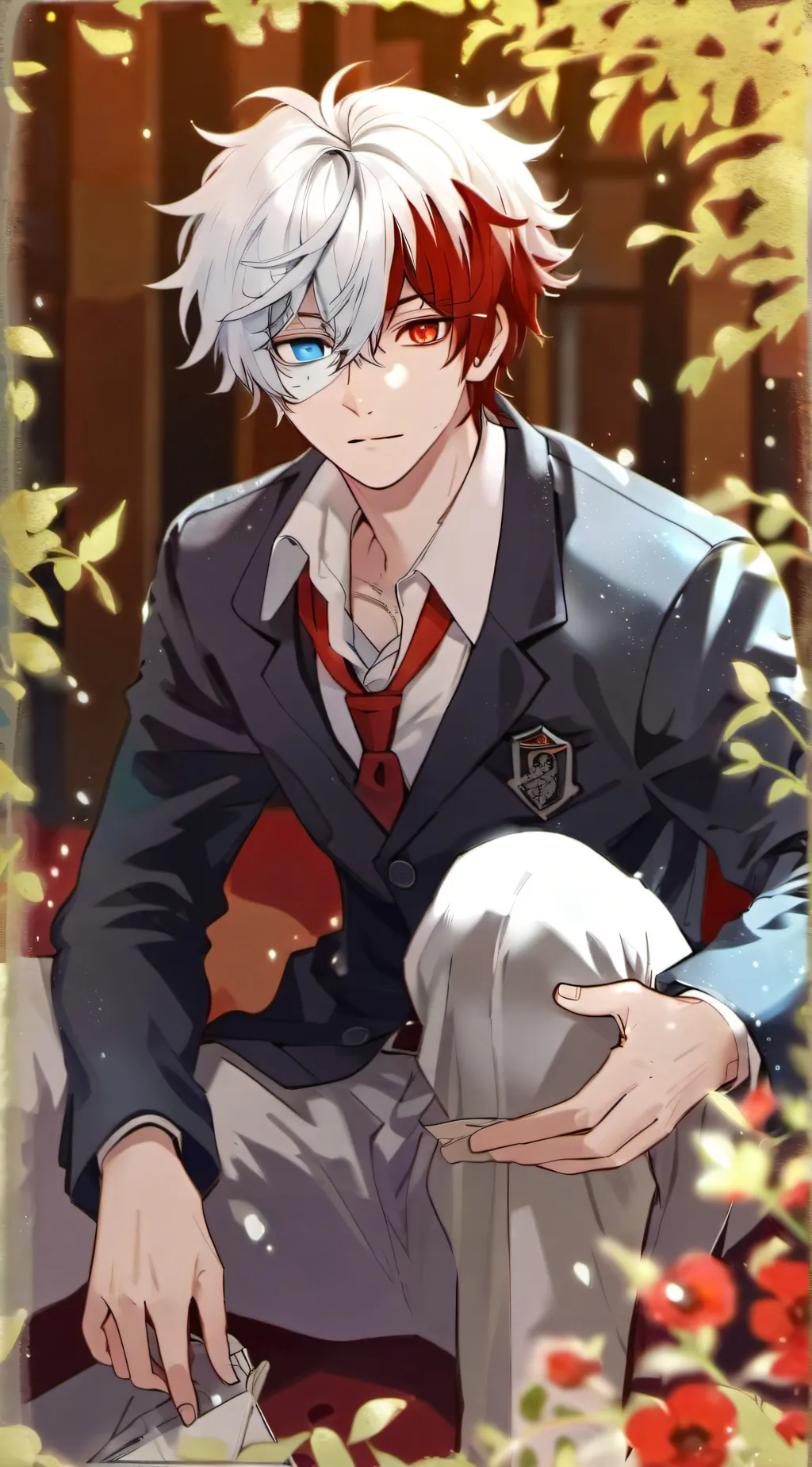 ai character:  todoroki  background