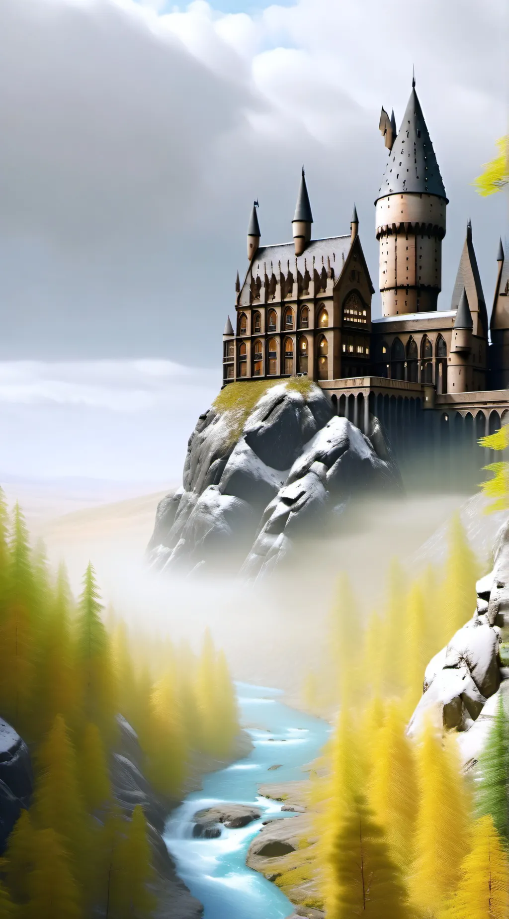 ai character: Hogwarts  background