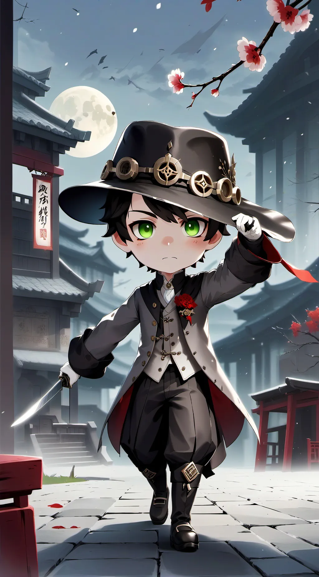 ai character: Is talkie mocky background