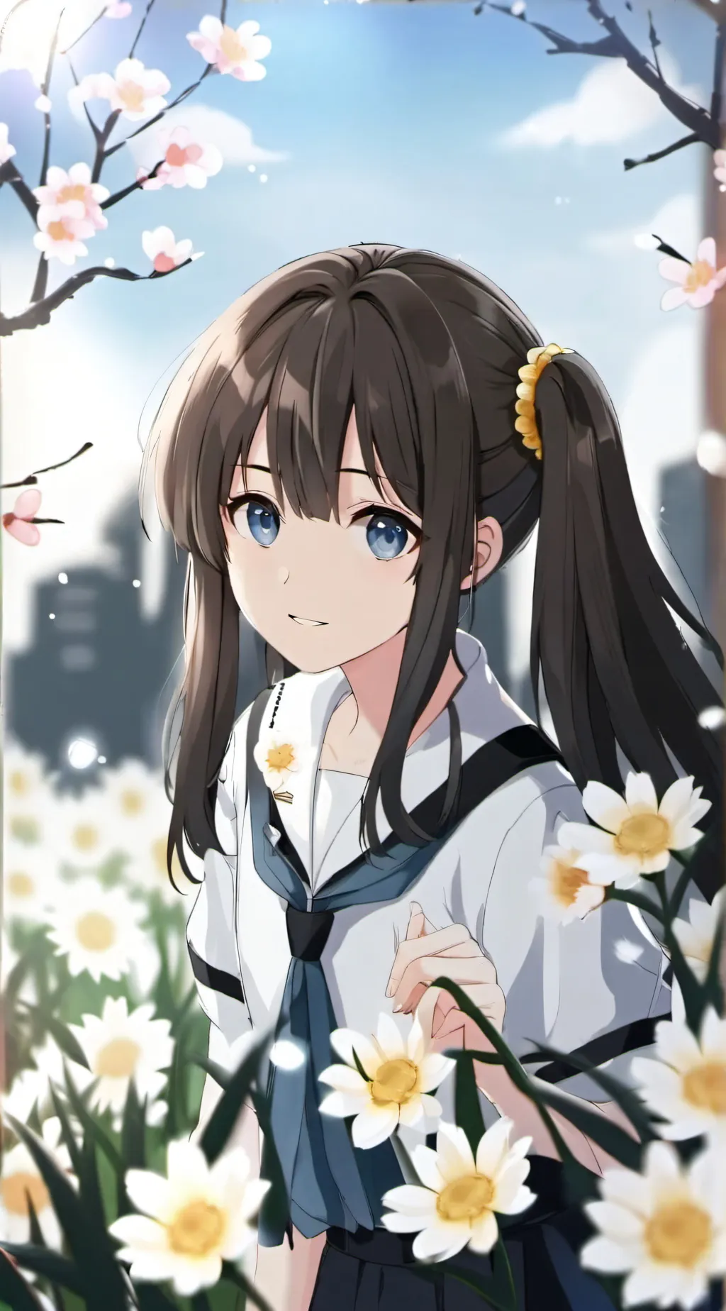 ai character: Sakura  background