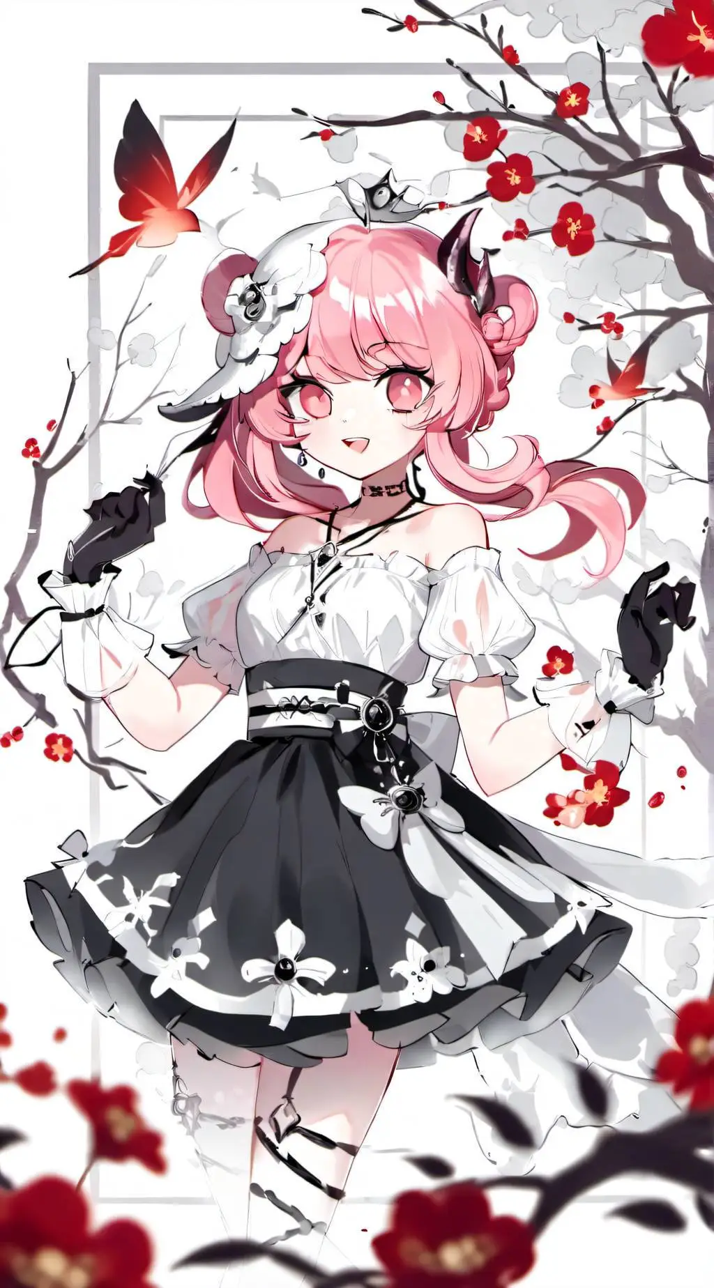 ai character: Blossom background