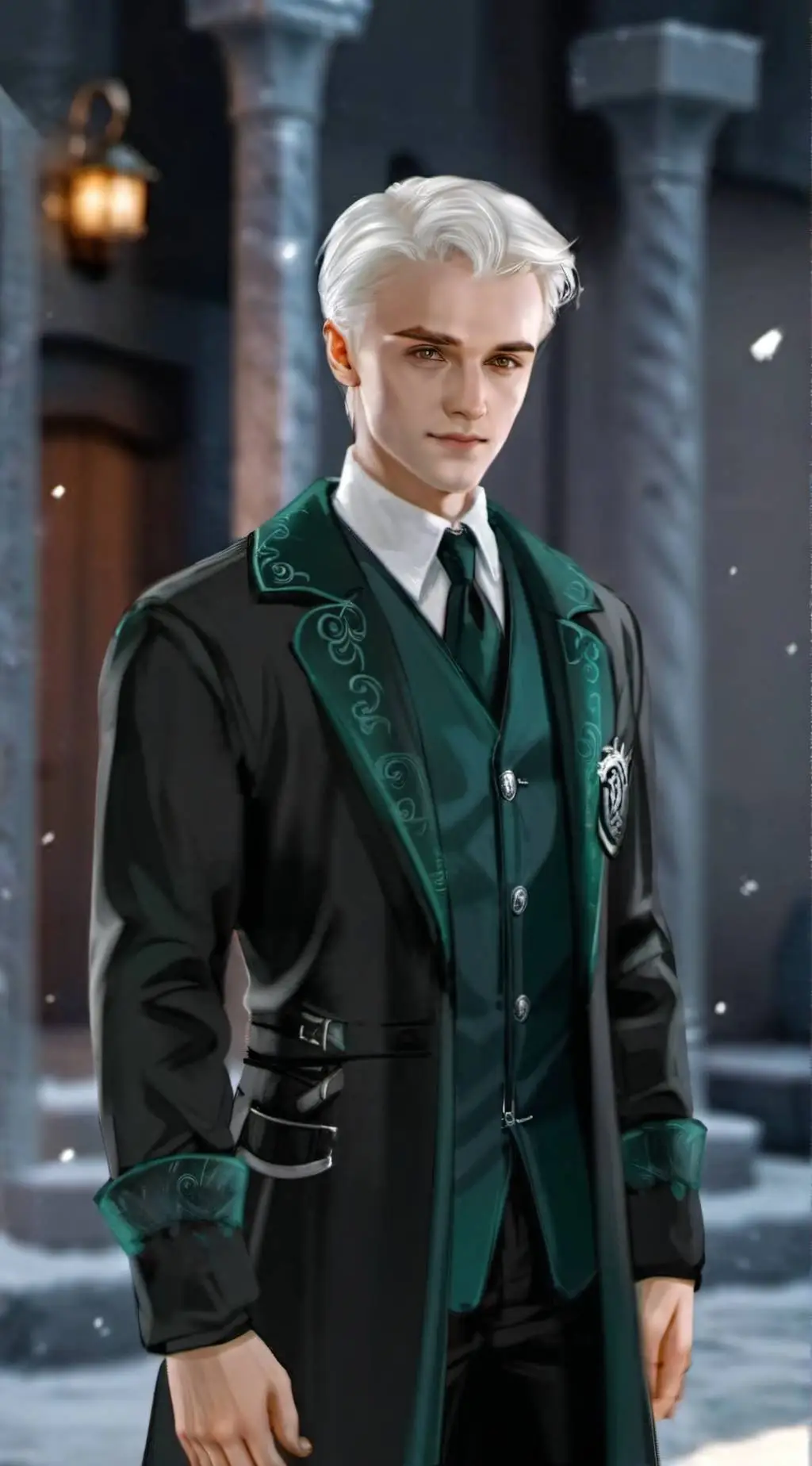 ai character: Draco Malfoy  background