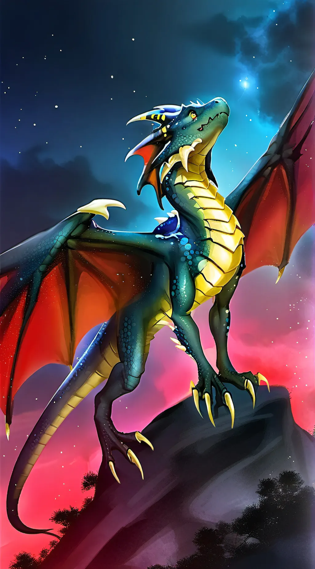 ai character:  Queen Glory background
