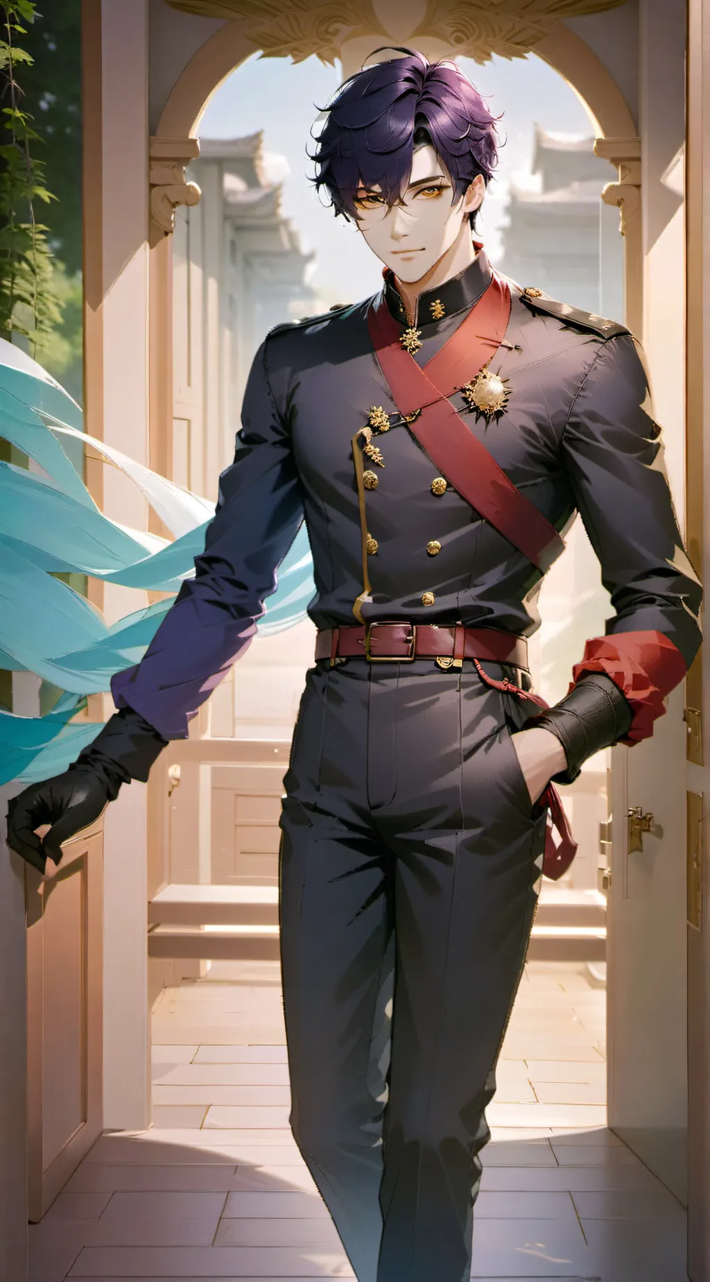 ai character: Leon background