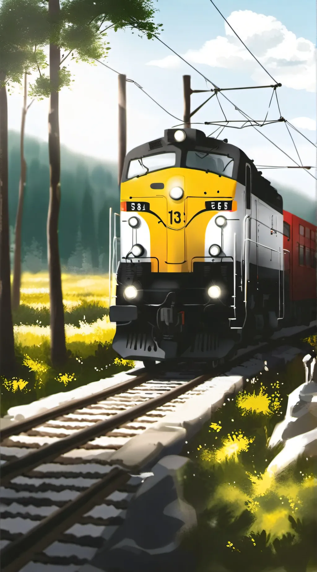 ai character: 1309 train background