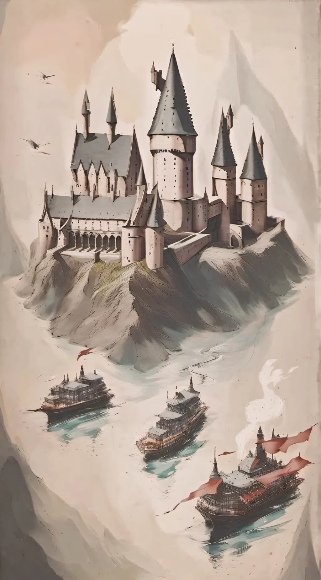 ai character: Hogwarts💅💅🥵 background
