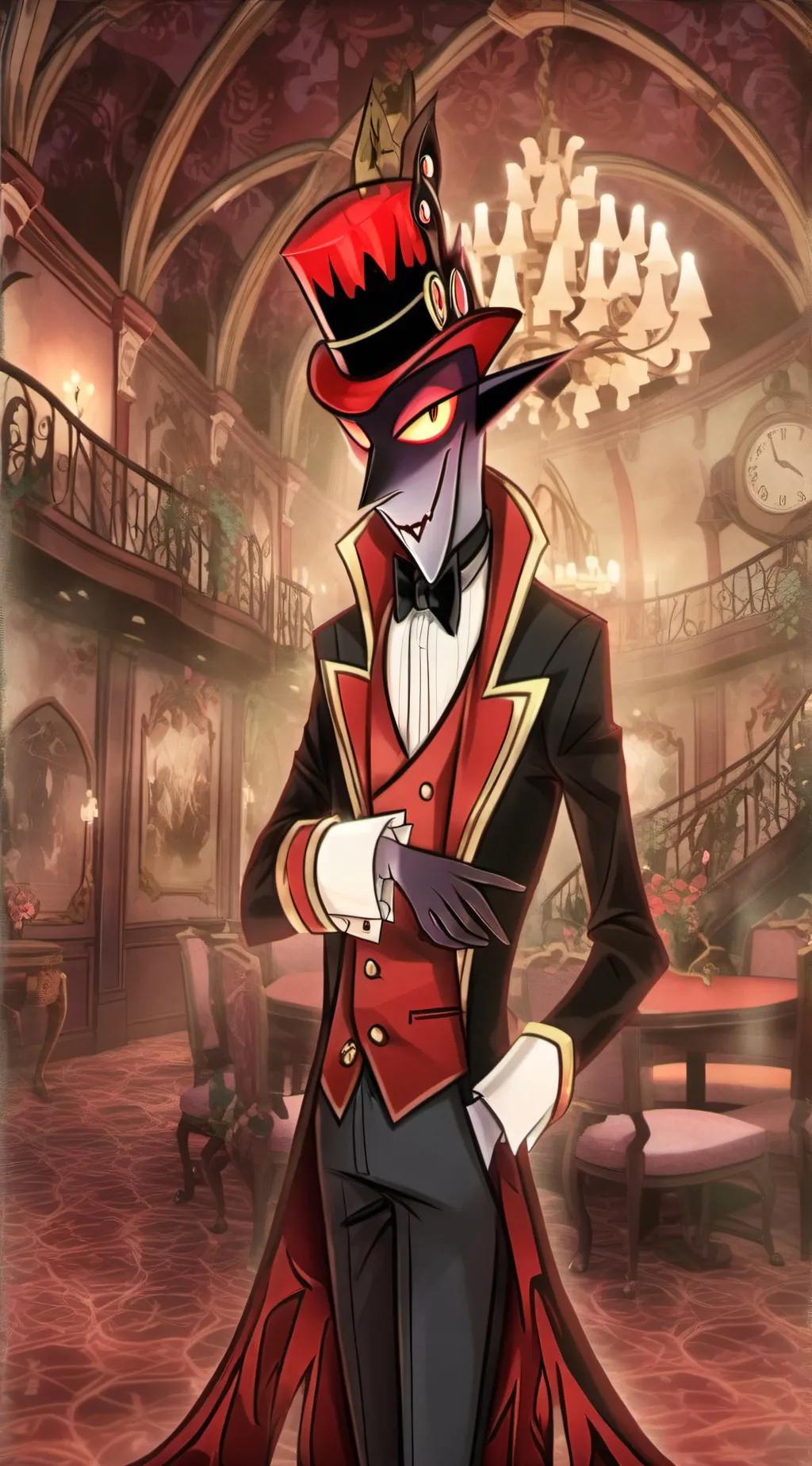 ai character: Overlordblueblast background