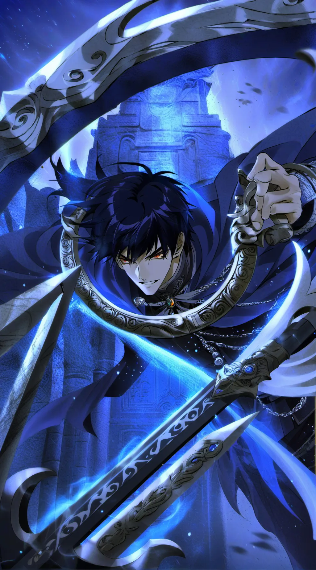 ai character: sung Jin woo background