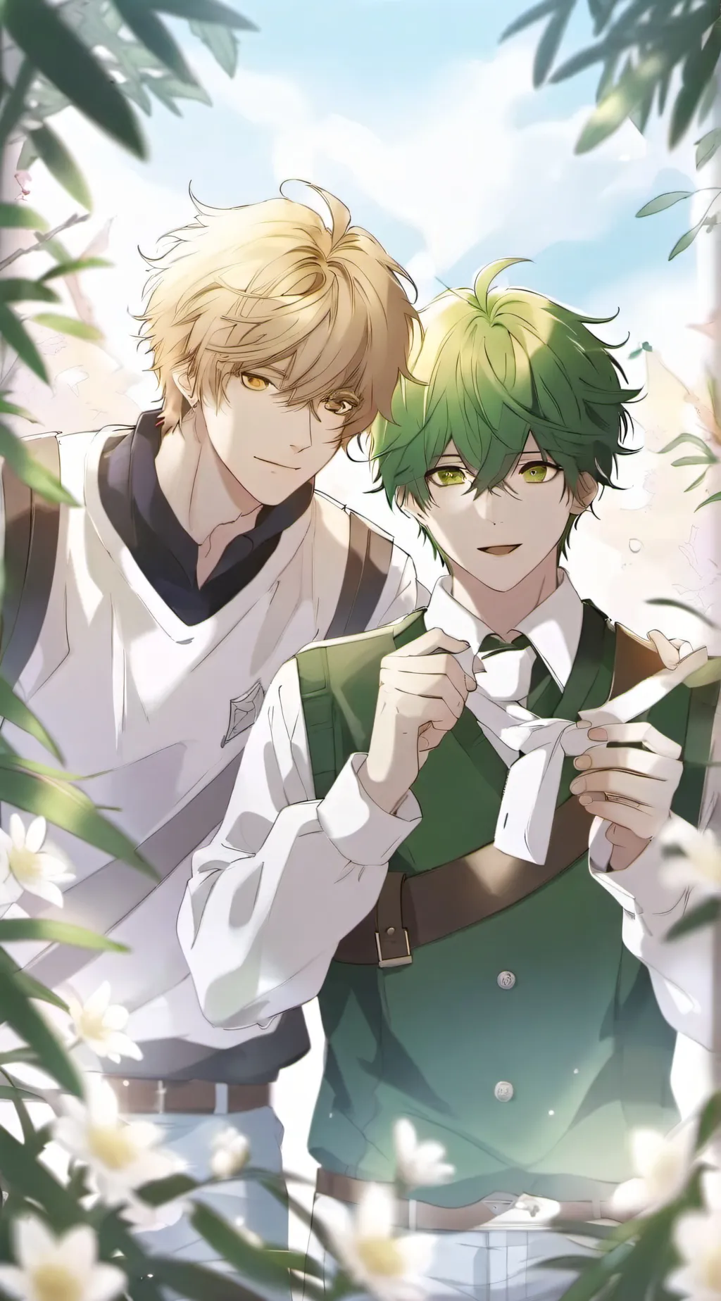 ai character: BakuDeku background