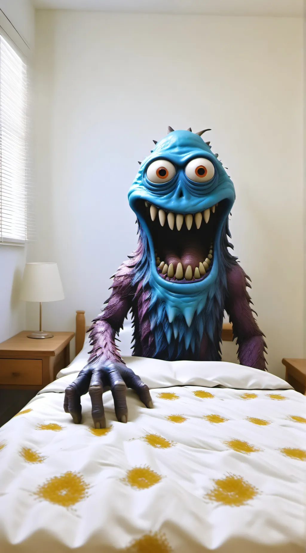ai character: the monster under  background