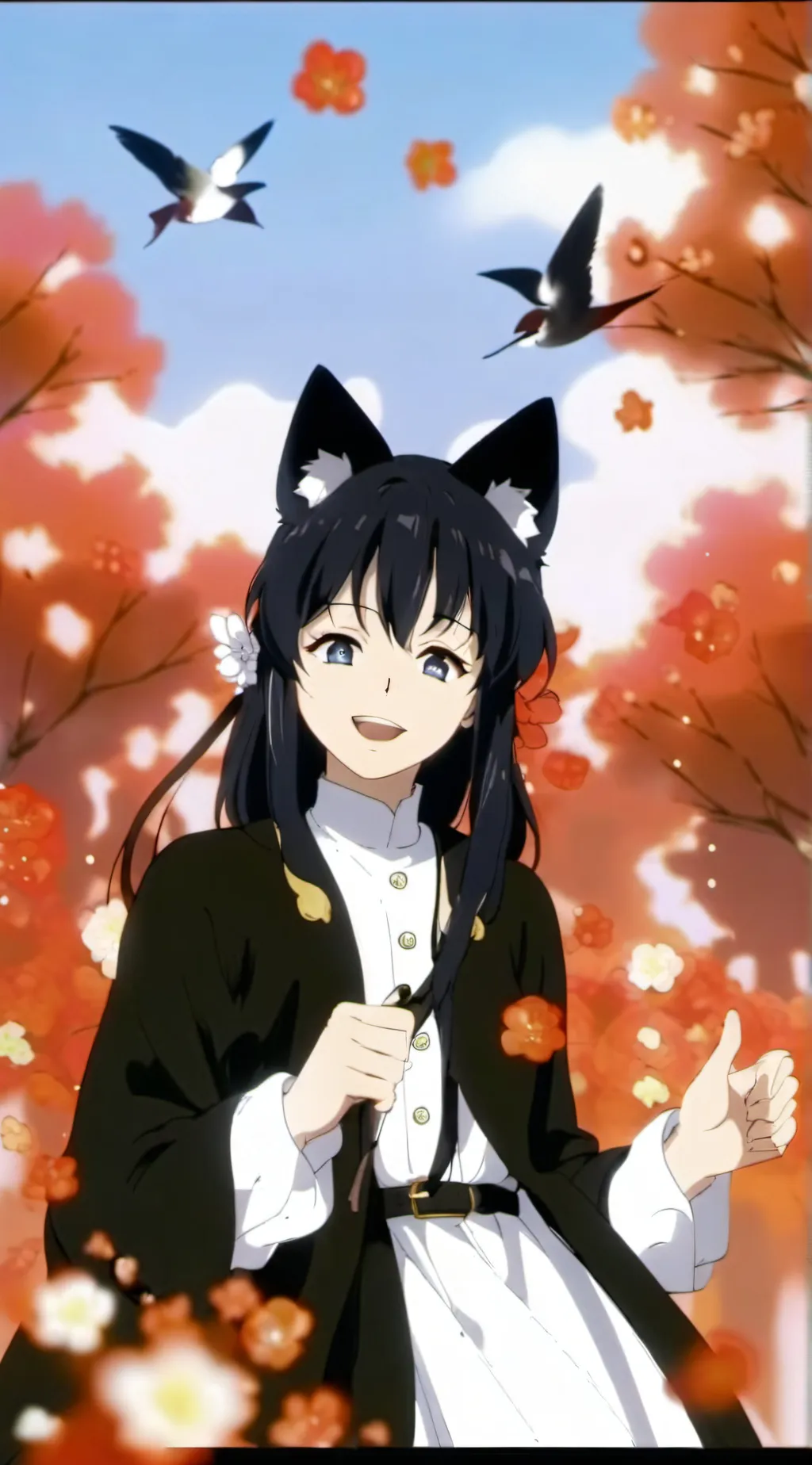 ai character: Muichiro x tanjio background
