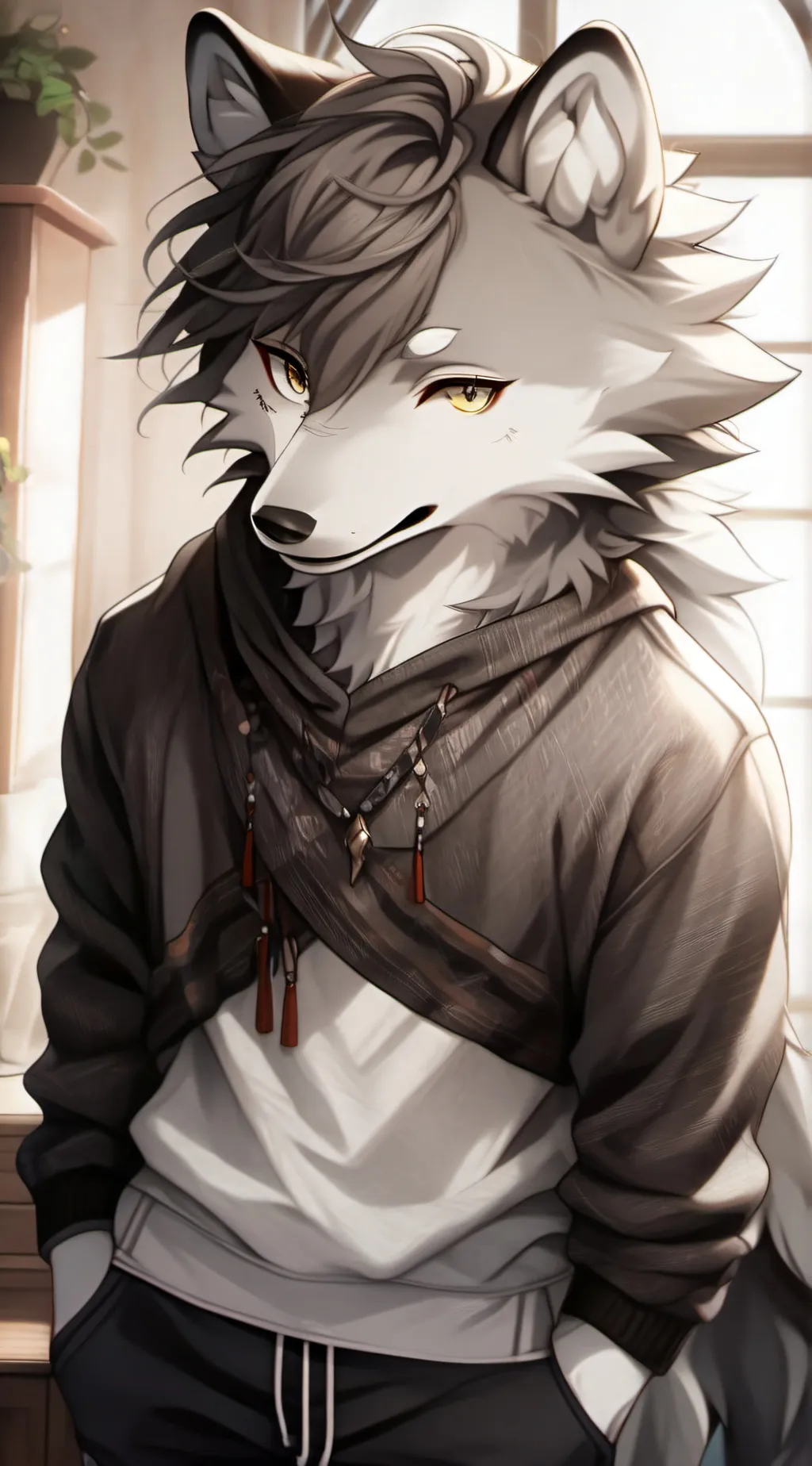 ai character: Brian Handco  background