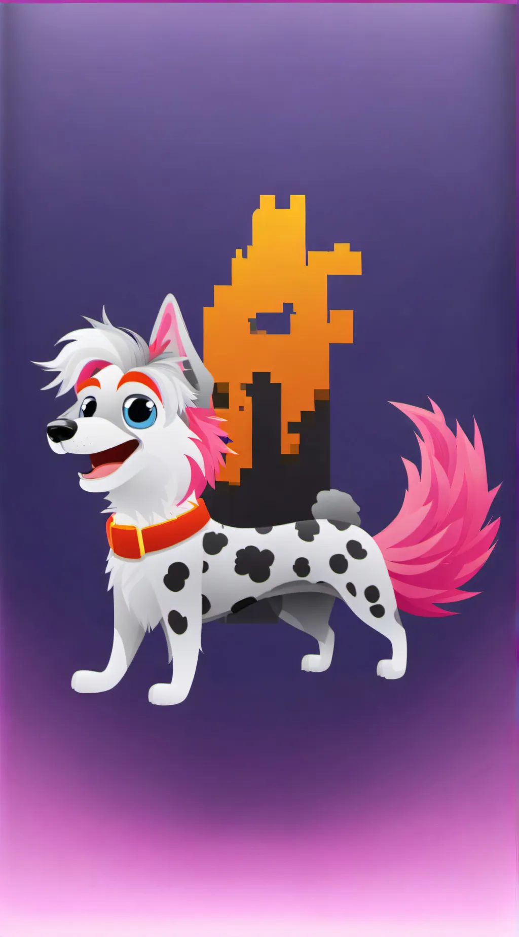 ai character: 100% Wolf movie background