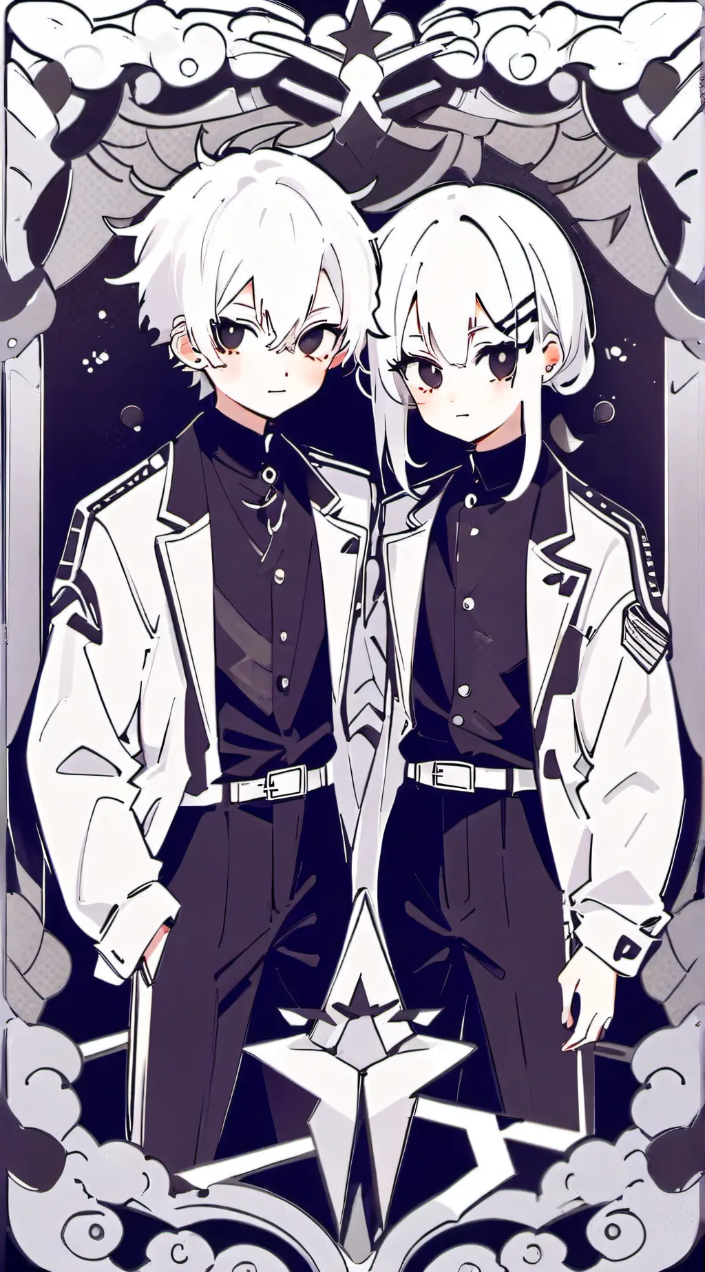 ai character: mha twins background