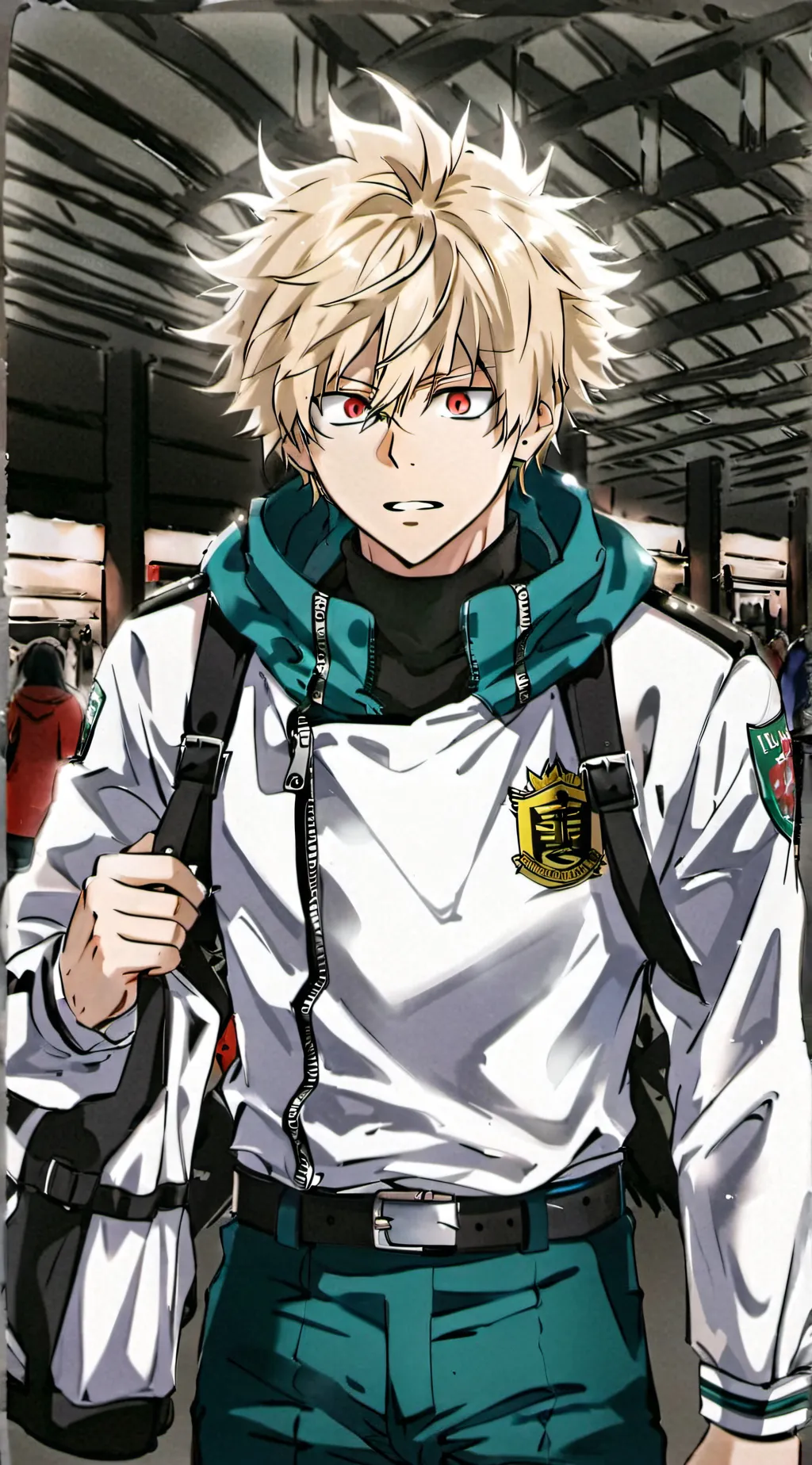 ai character: Bakugo Katsuki  background
