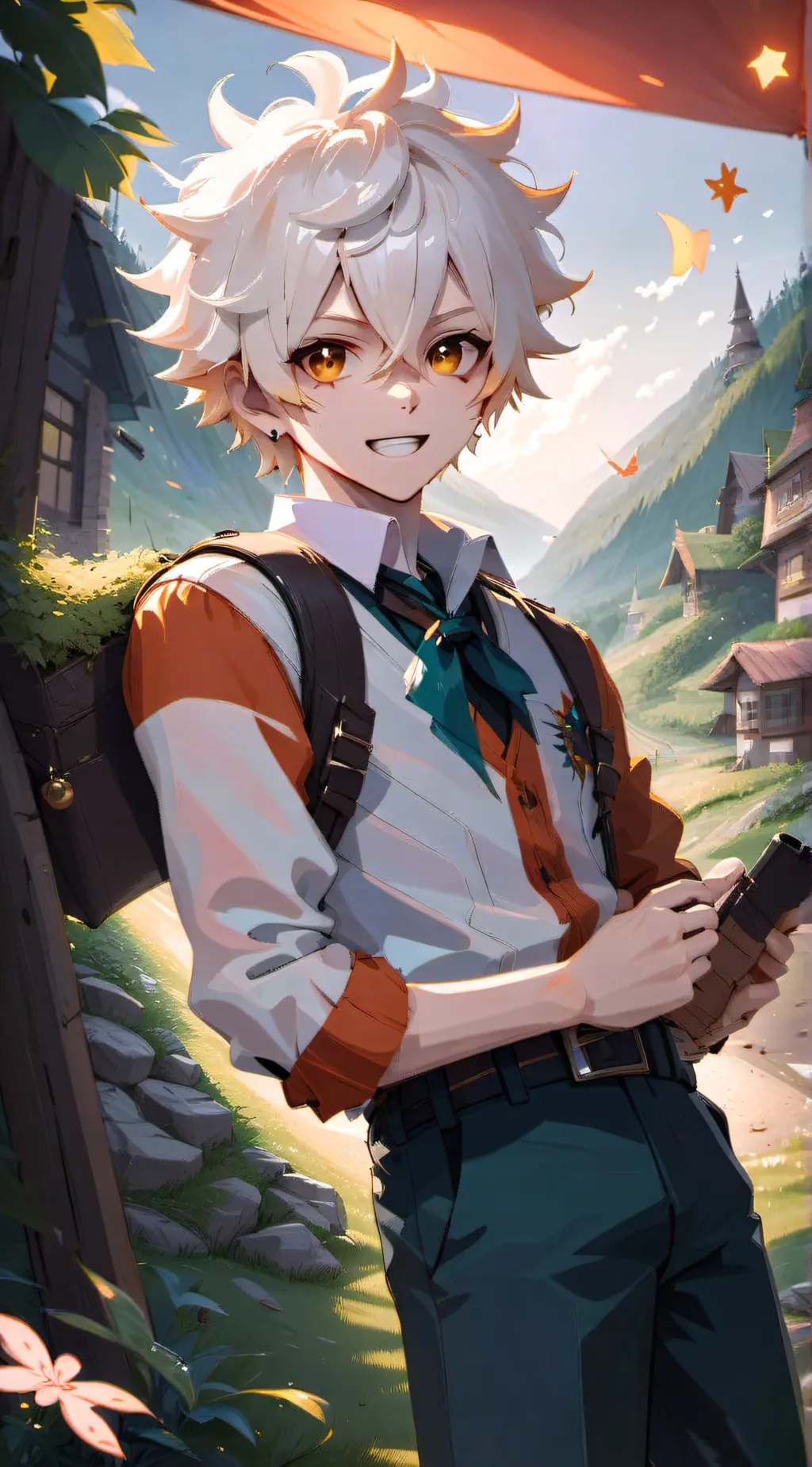ai character: Bakuro  background