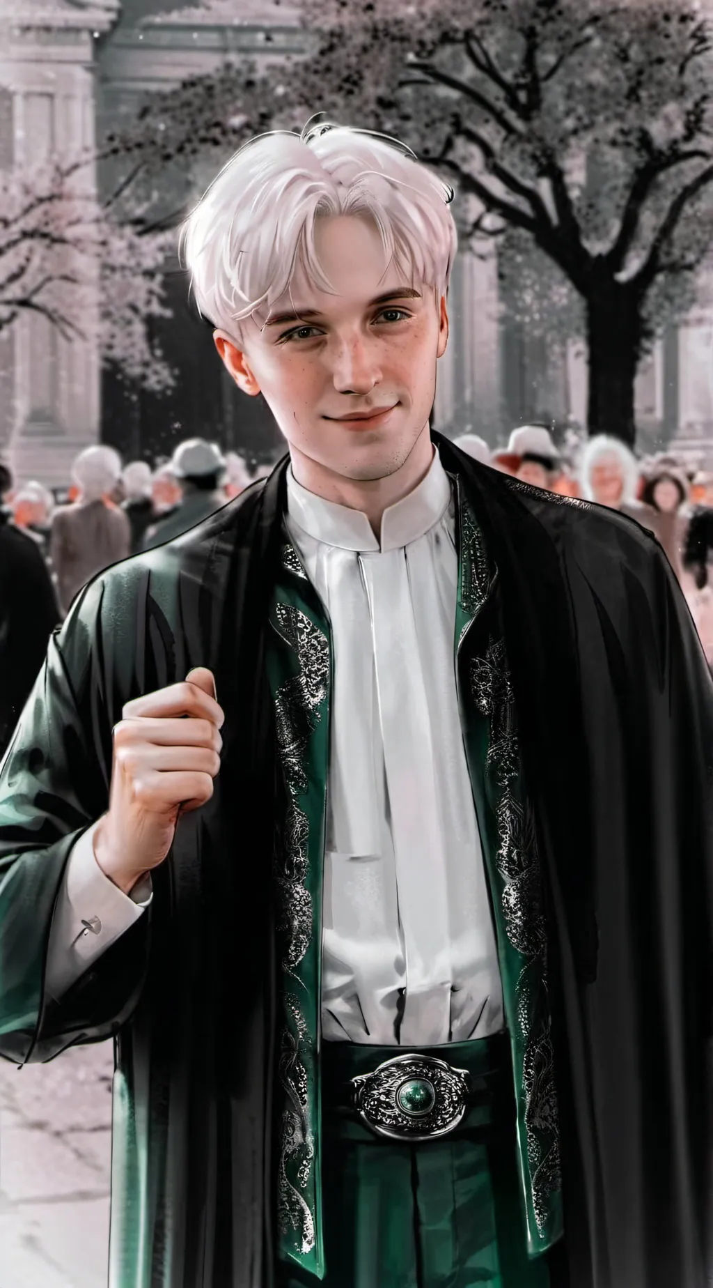 ai character: Draco Malfoy  background