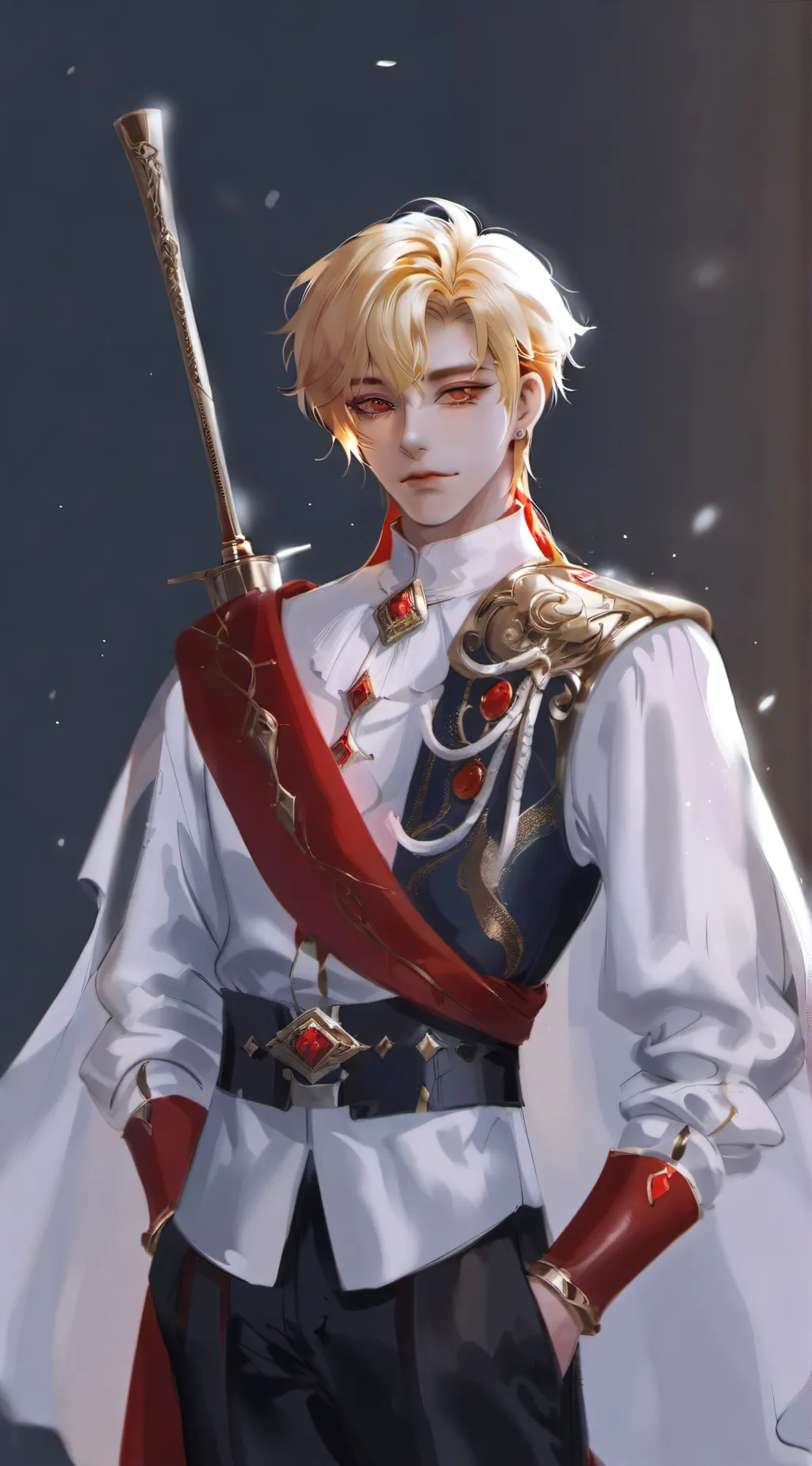 ai character: Prince adam  background