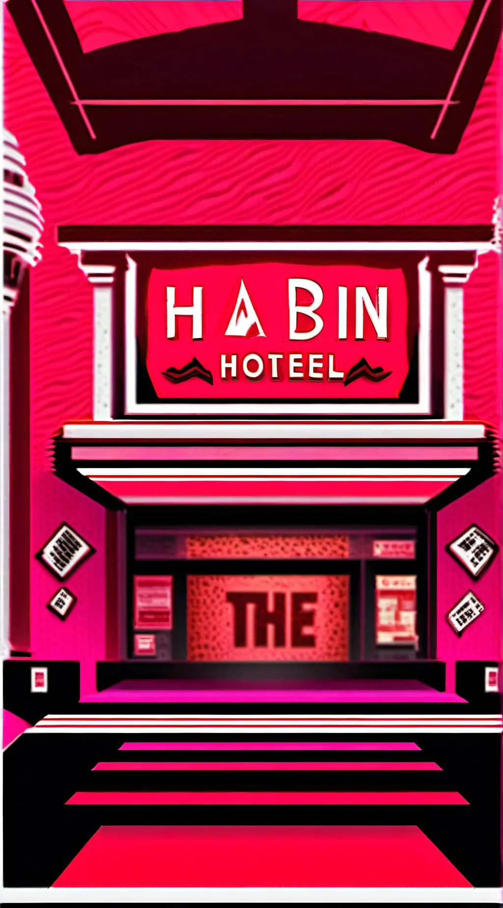 ai character: 🔑Hazbin hotel🍎 background